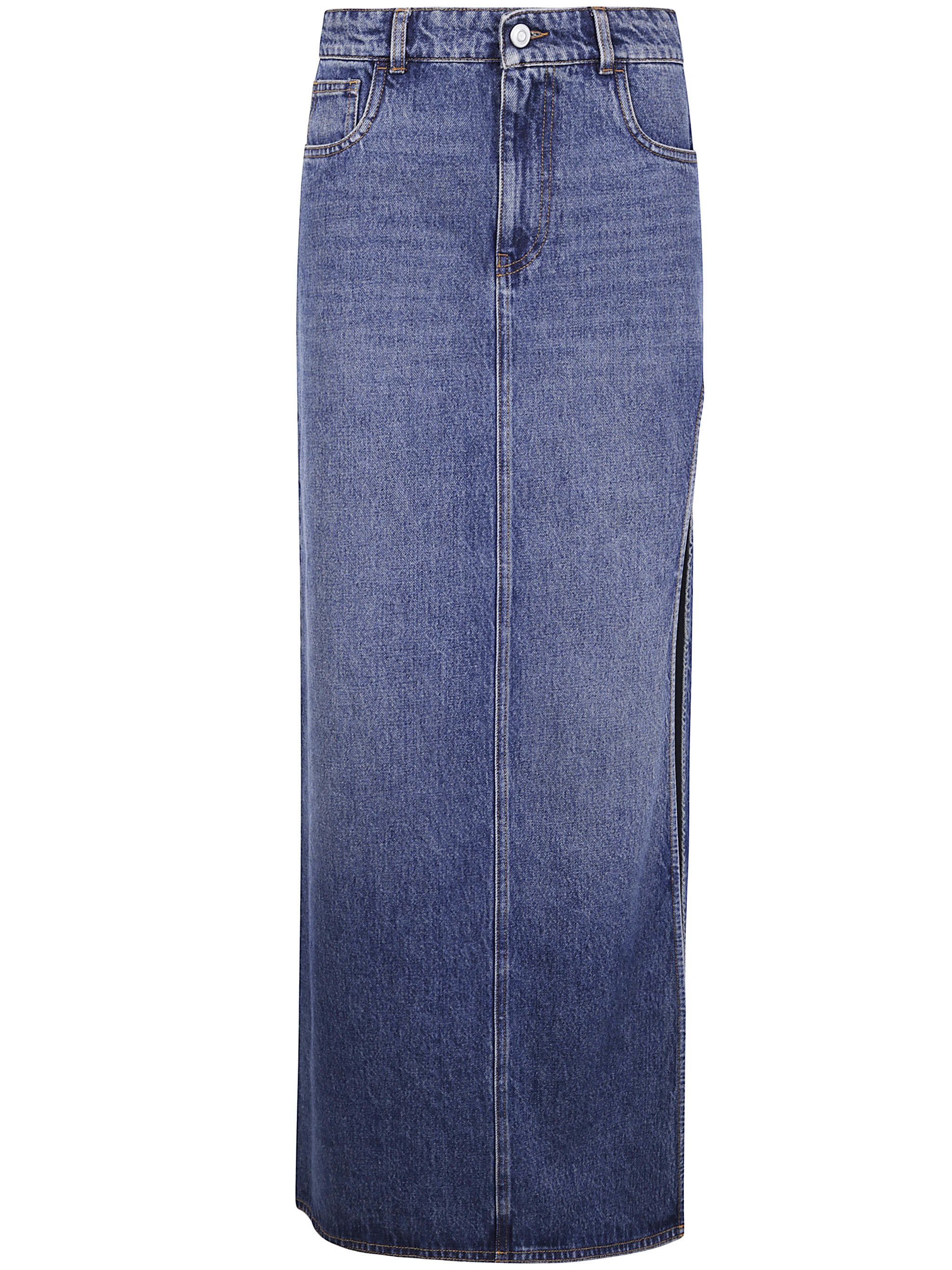 GARTER BELT DENIM SKIRT