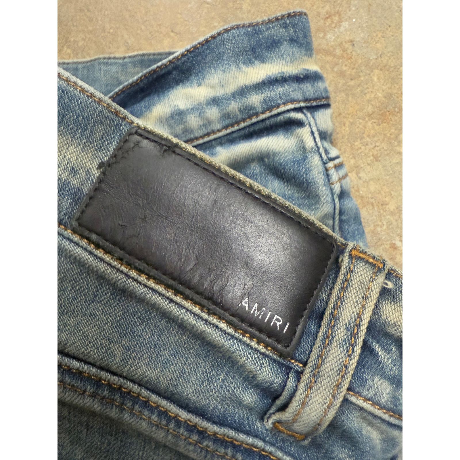 Amiri Amiri Age Wash Plain Knee Rip Used 34 Size US 34 / EU 50 - 3 Thumbnail