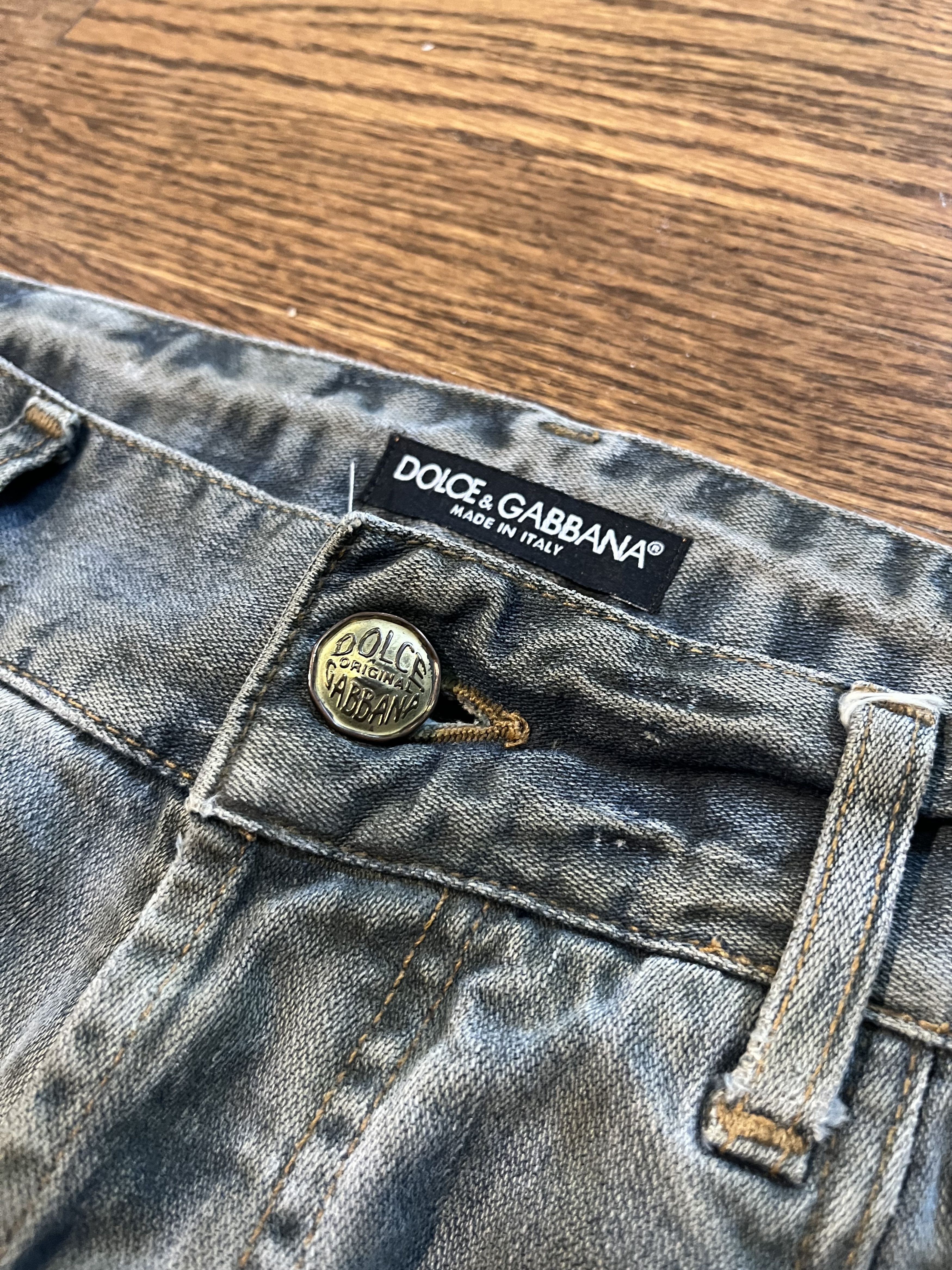 Dolce & Gabbana Dolce & Gabbana Mud Wash Embroidered Jeans Size US 34 / EU 50 - 3 Thumbnail