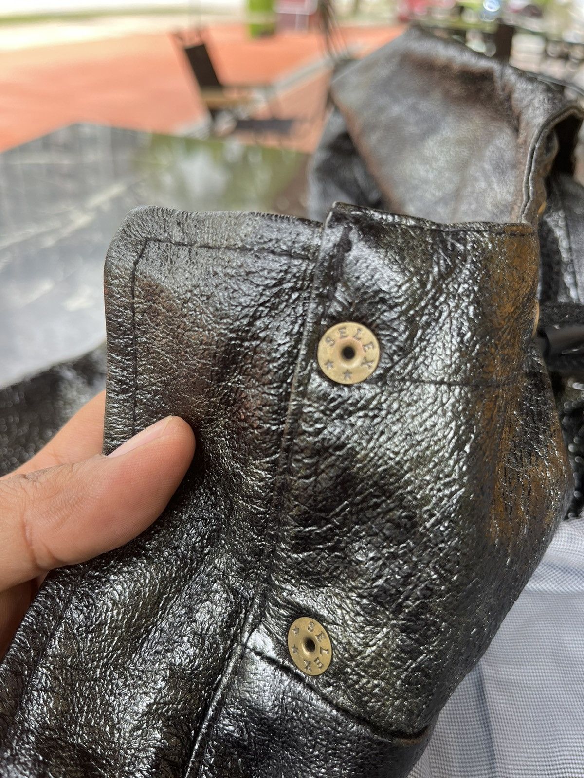 Tornado Mart vintage tornado mart Long Trench leather Jacket parkan Size US L / EU 52-54 / 3 - 25 Thumbnail