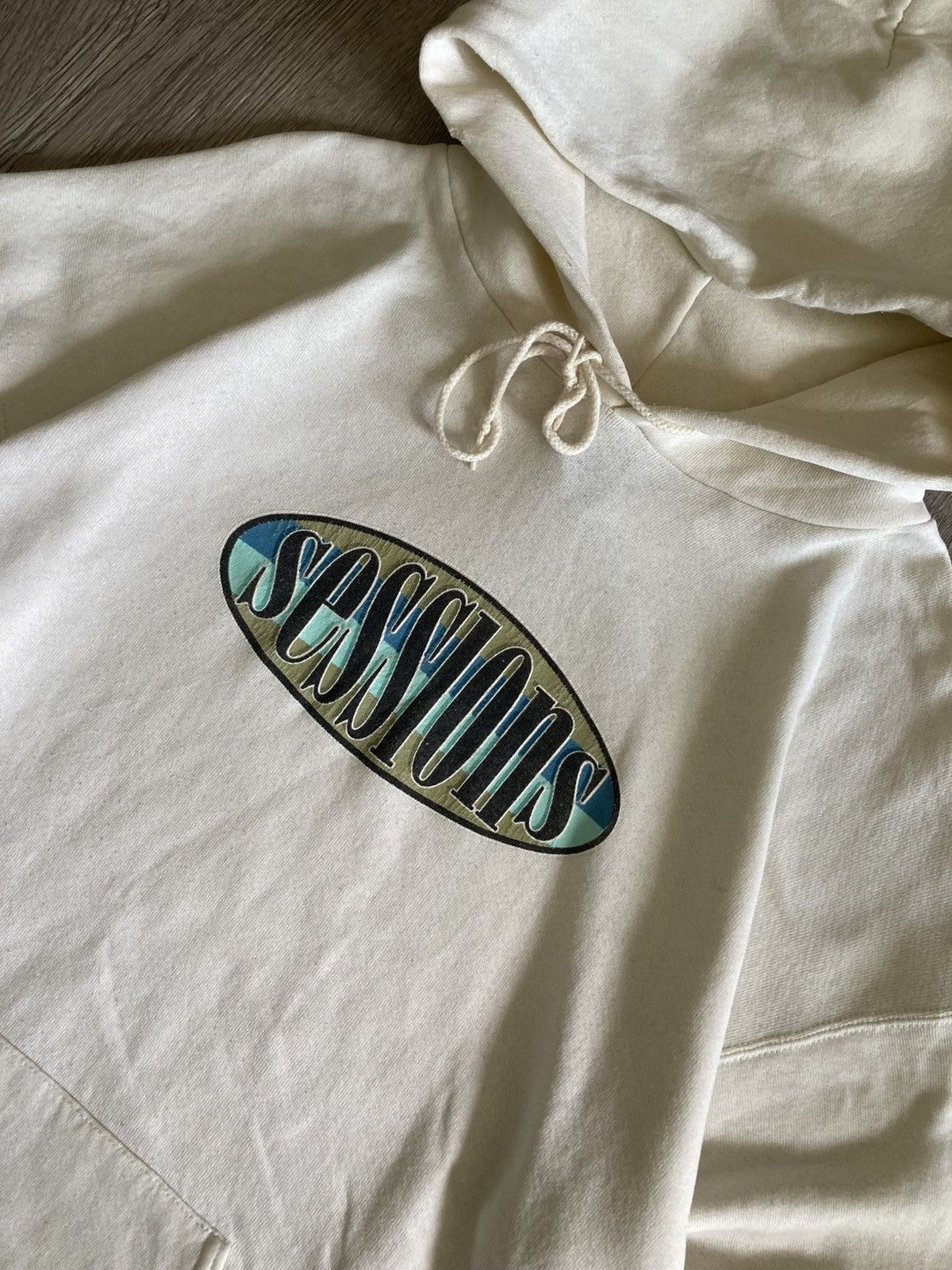 Sessions Vintage 90s Sessions Skate Snowboarding Pullover Hoodie Size US L / EU 52-54 / 3 - 4 Thumbnail