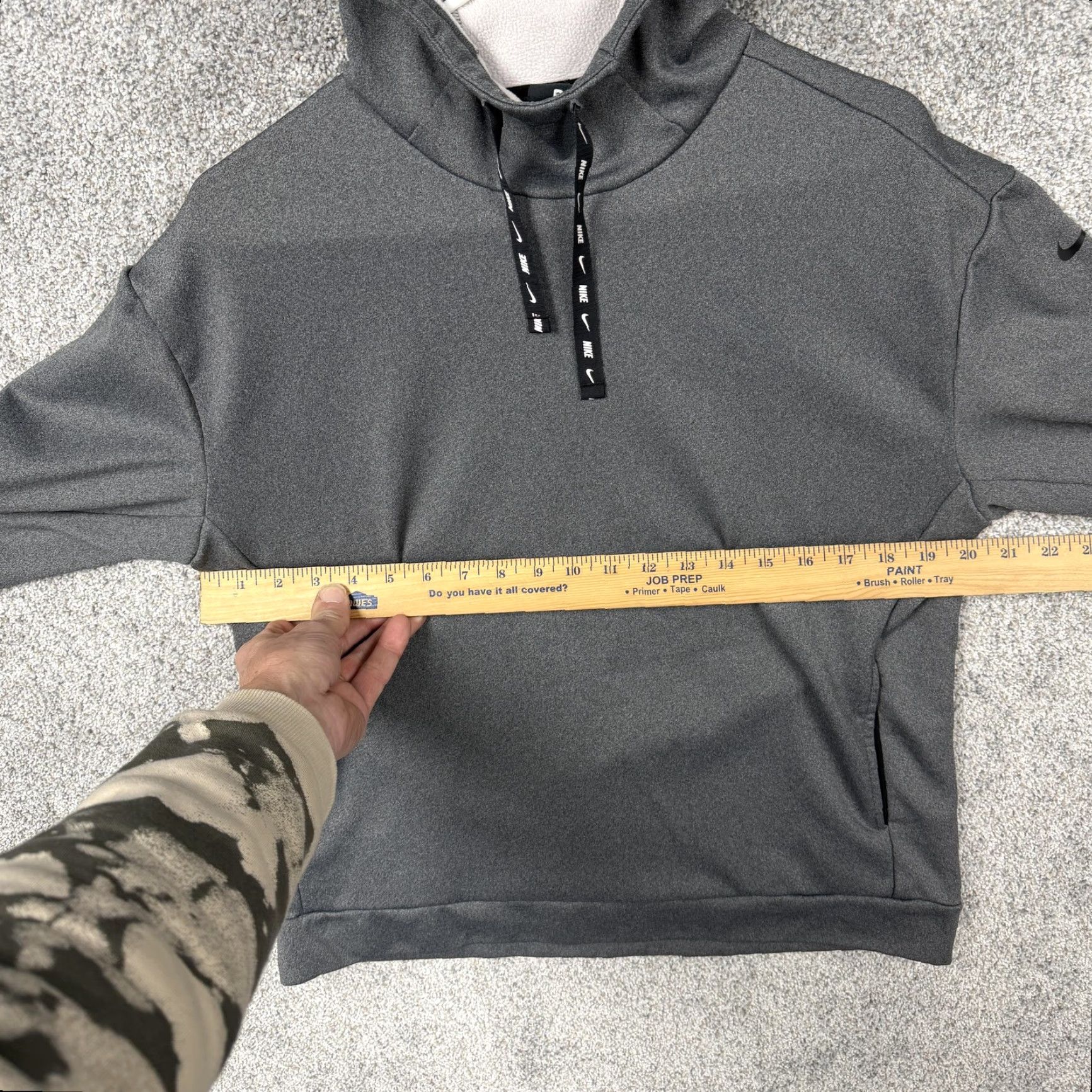 Nike Nike Hoodie Womens Small Gray Fleece Pullover Outdoor Training Crew Neck Swoosh Pockets Charcoal Mockup Size S / US 4 / IT 40 - 4 Thumbnail