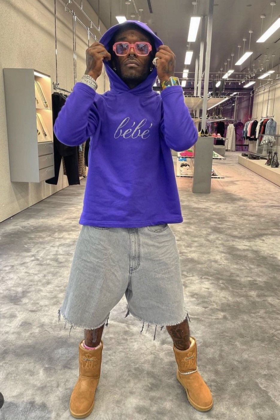 Balenciaga BNWT Balenciaga Bebe Unfit Hoodie in Purple | Grailed