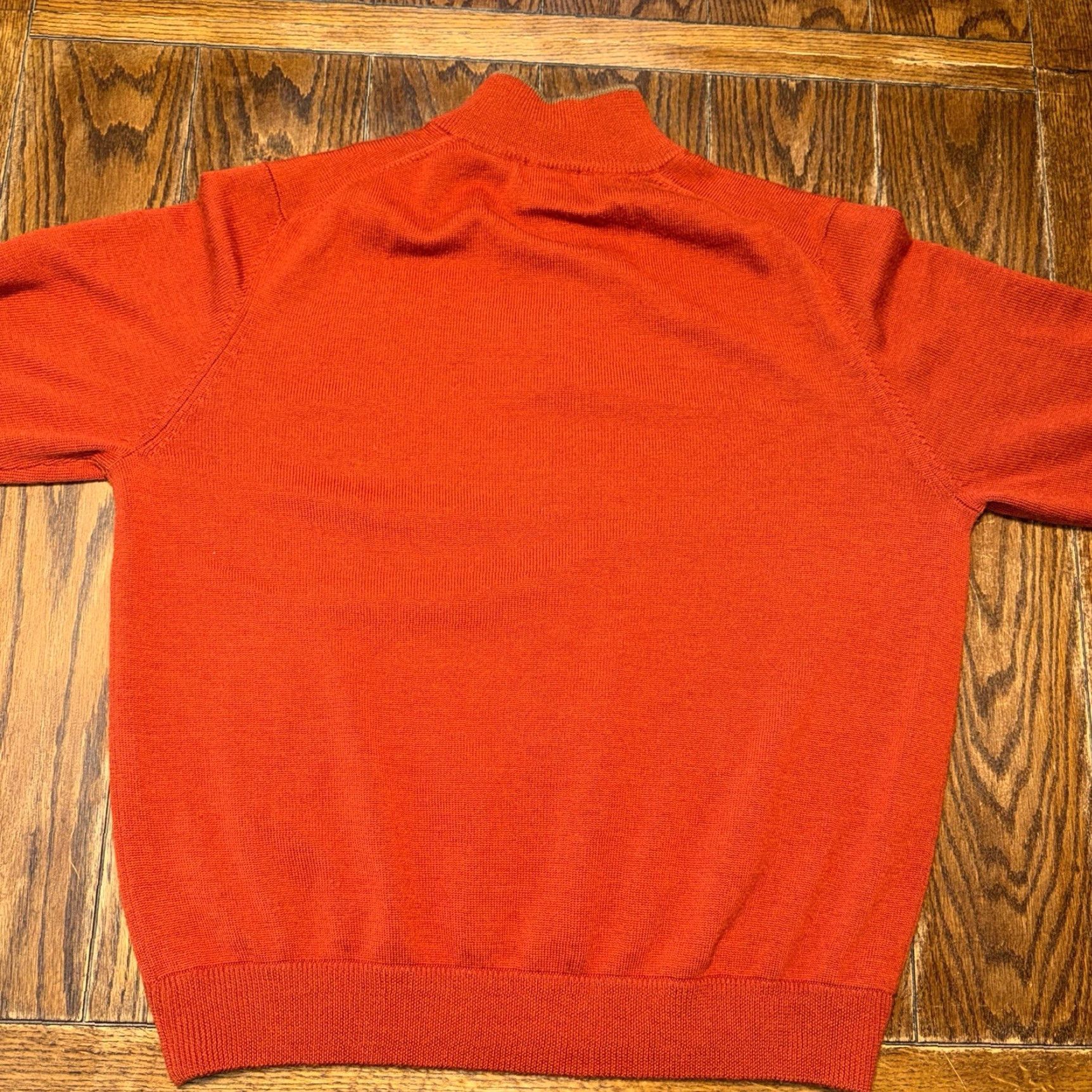 Brooks Brothers VINTAGE Brooks Brothers 346 Extra Fine Italian Merino Wool Burnt Sienna Sweater XL Cardigan Men Long Sleeve Collared Knit Classic Size US XL / EU 56 / 4 - 5 Thumbnail