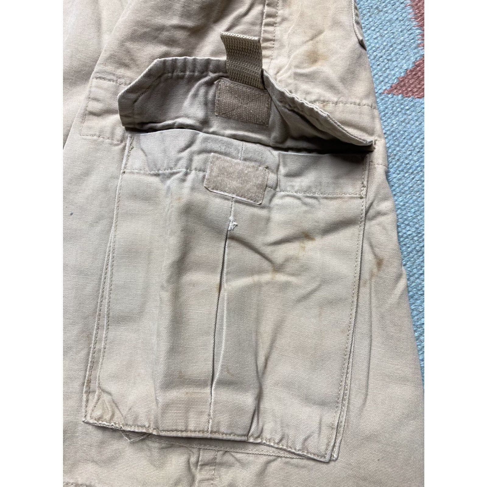 Vintage VINTAGE Utility Cargo Shorts Men 29 Beige Grunge Distressed Baggy Skater Y2K Cargo Shorts Mens Size US 29 - 7 Thumbnail