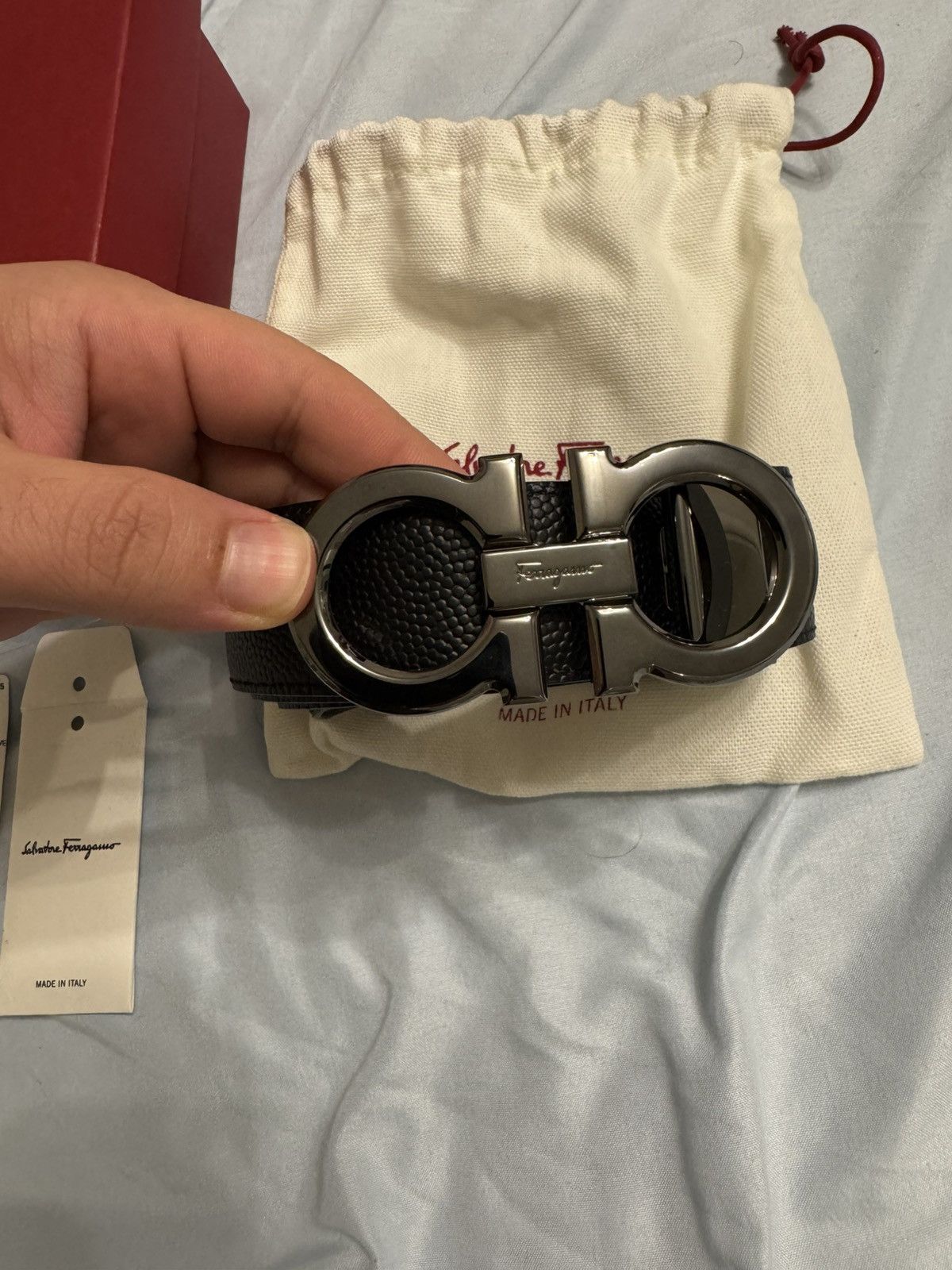 Salvatore Ferragamo Authentic Salvatore Ferragamo Gancini Belt – Size 105 Size 40 - 3 Thumbnail