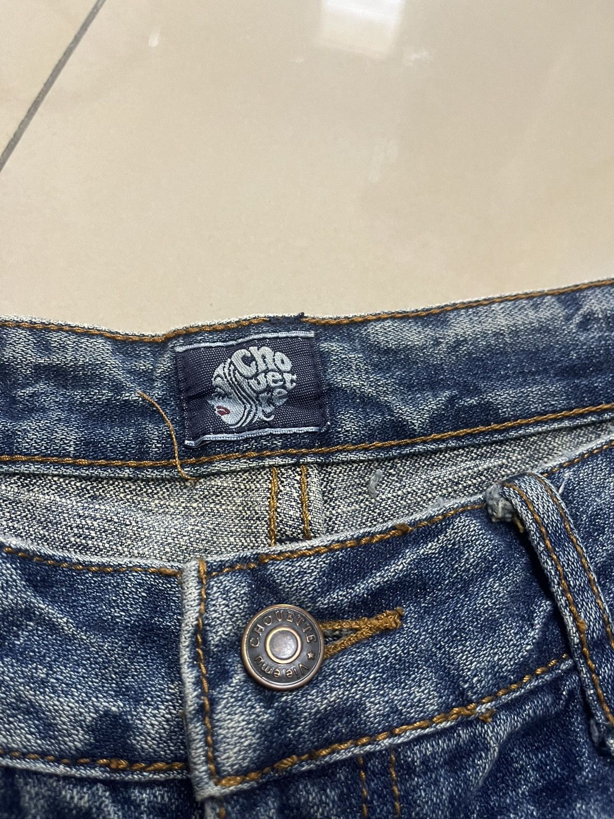 Hysteric Glamour Flare Jeans chouette distressed thunder denim low rise Size US 32 / EU 48 - 11 Thumbnail