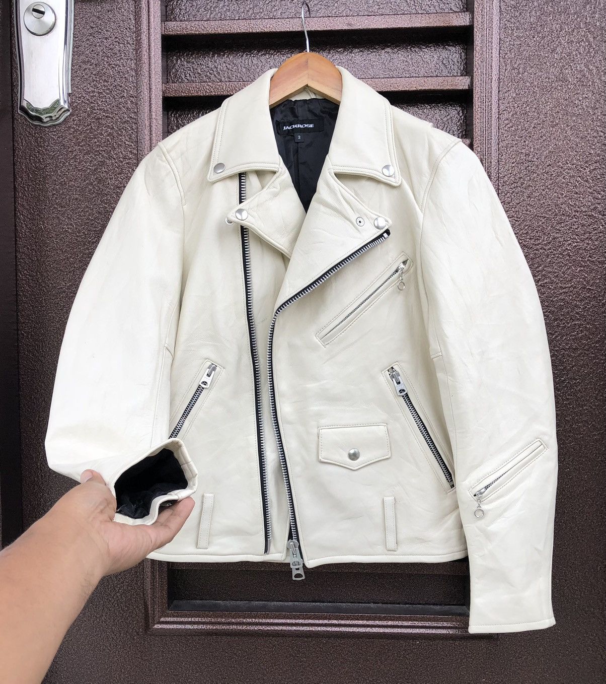 JACKROSE Jackrose Sheepskin Leather Rider's Jacket Size US S / EU 44-46 / 1 - 2 Thumbnail