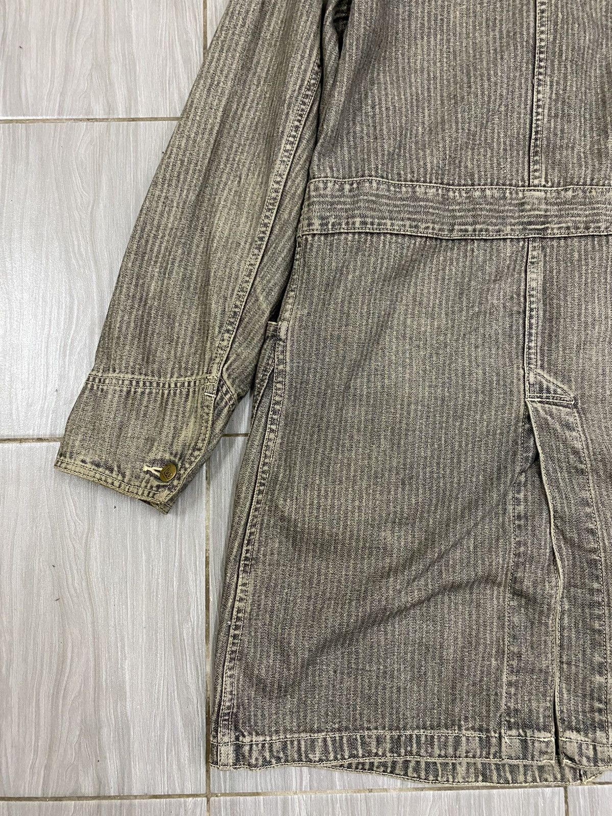 Lee Vtg 40s Lee Herringbone Work Jacket ( House Mark ) Size US M / EU 48-50 / 2 - 10 Thumbnail
