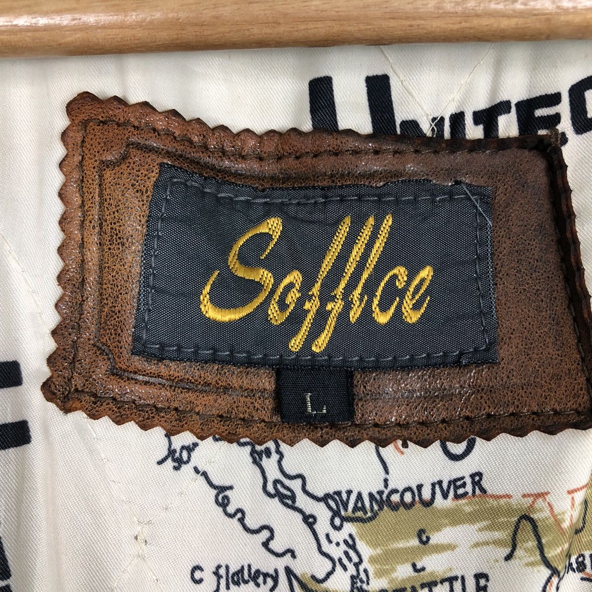 Japanese Brand 📌Vintage Military Design Leather Jacket SoffIce Full Print Size US L / EU 52-54 / 3 - 20 Thumbnail
