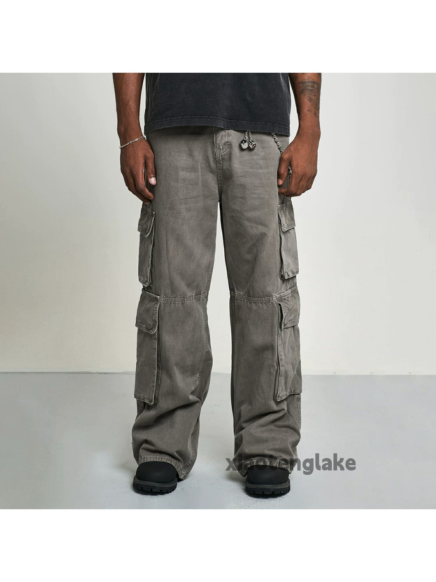 Designer × Japanese Brand × Vintage washed faded cleanfit yuppie loose double cargo pants Size US 32 / EU 48 - 1 Thumbnail