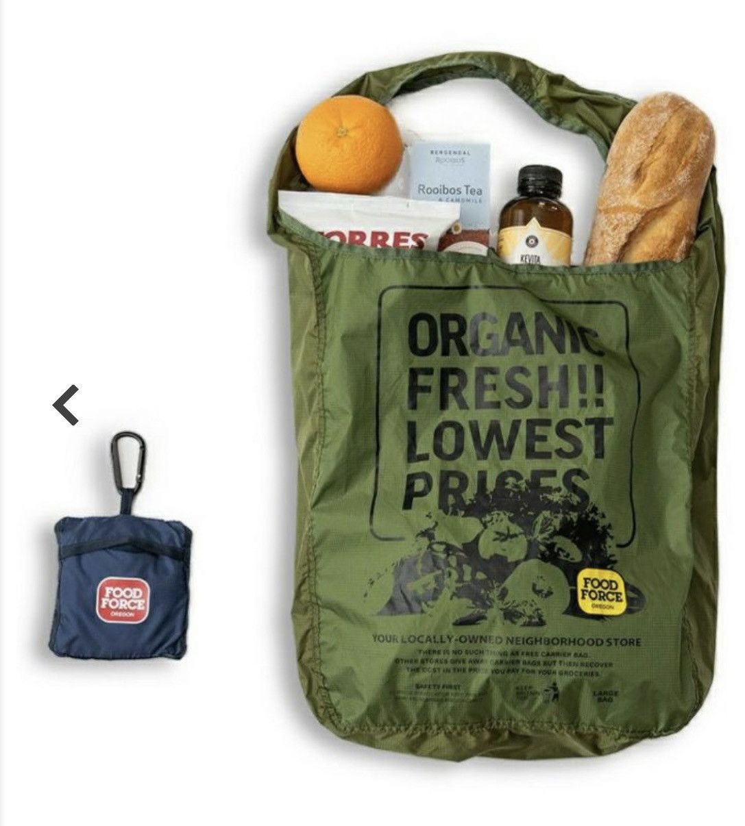 Japanese Brand Food Force OREGON Japan Ripstop Nylon Packable Eco Tote Bag Size ONE SIZE - 16 Thumbnail