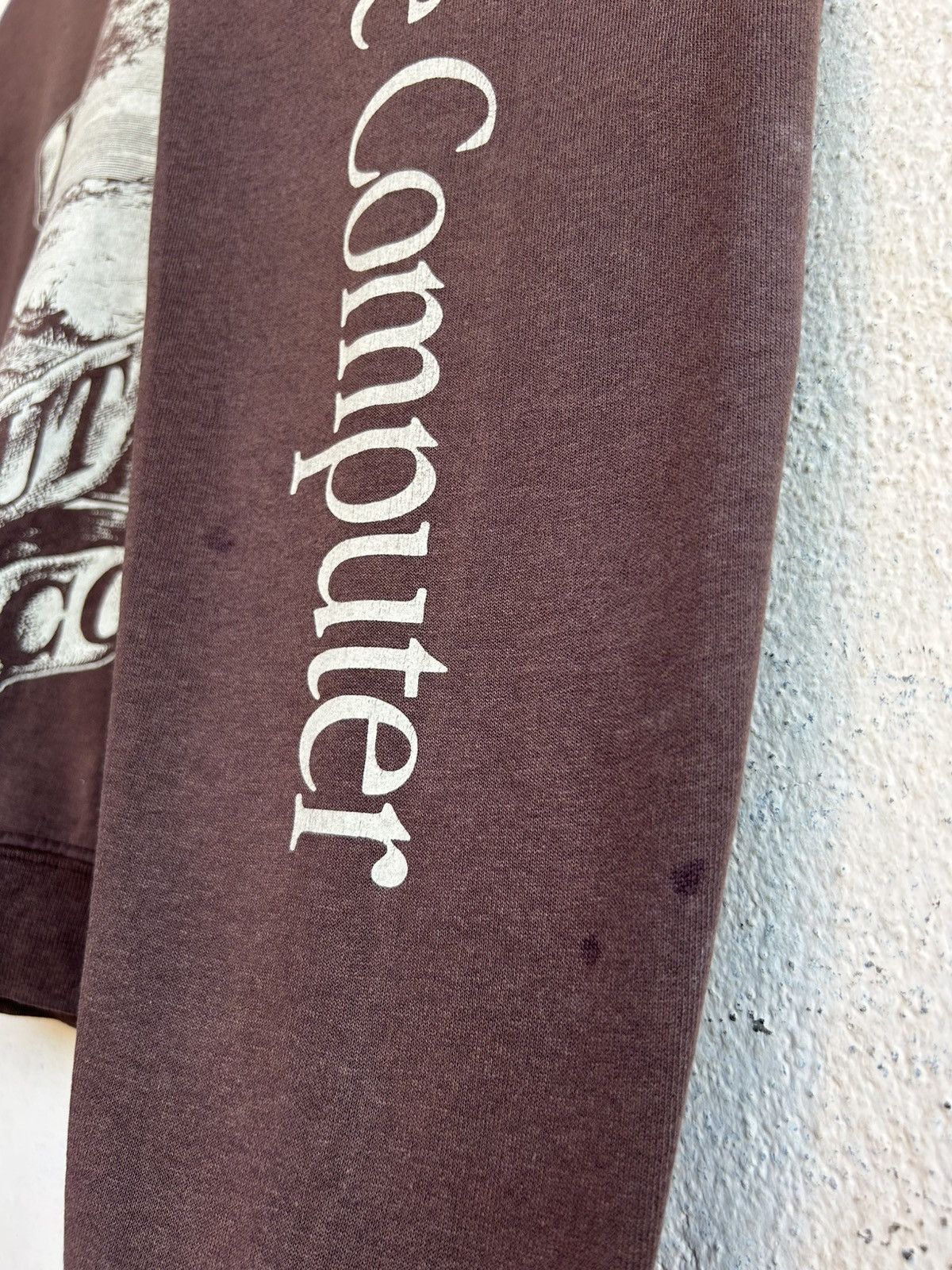 Apple FOTL Apple Computer Co Sunfaded Brown Sweatshirt Size US XL / EU 56 / 4 - 5 Thumbnail