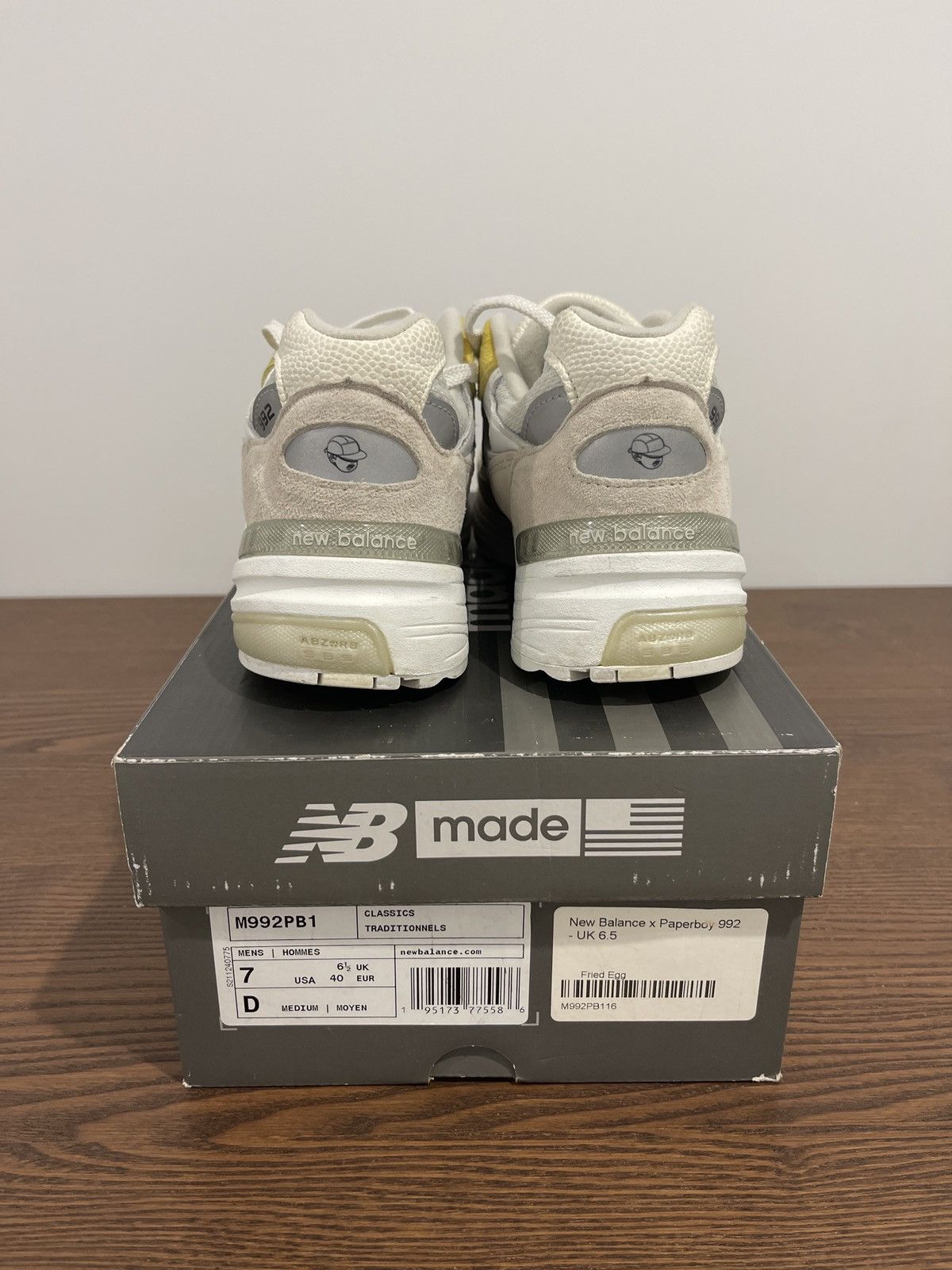 New Balance New Balance x Paperboy Paris 992 - Fried Egg Size US 7 / EU 40 - 5 Thumbnail