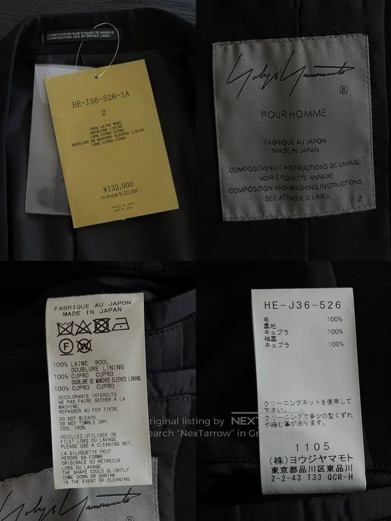 Yohji Yamamoto Yohji Yamamoto 22 AW Mainline Show Wool Suit Jacket Size US M / EU 48-50 / 2 - 9 Thumbnail