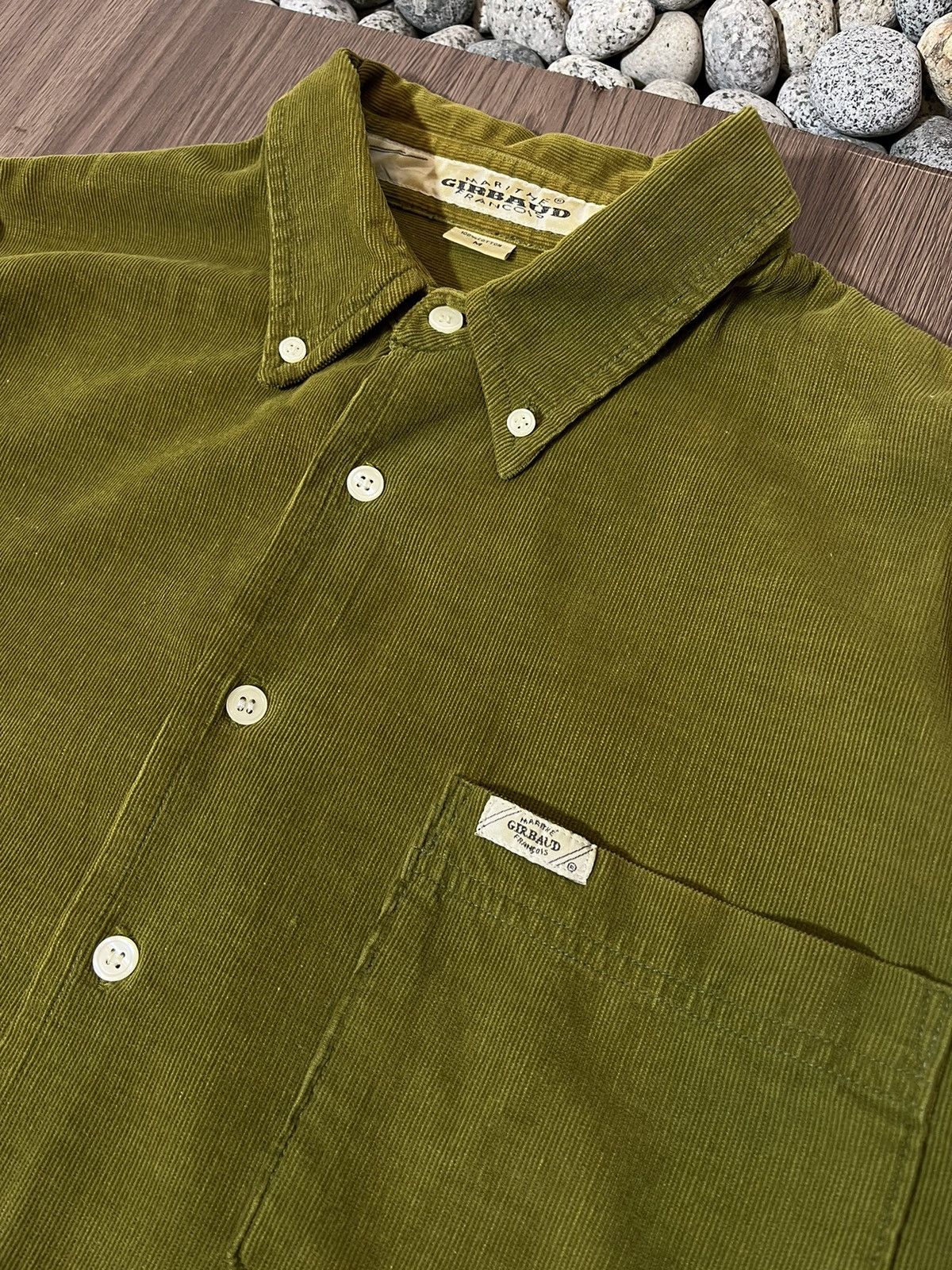 Marithe + Francois Girbaud Marithe Francois Girbaud Vintage Olive Corduroy Shirt Size US M / EU 48-50 / 2 - 5 Thumbnail