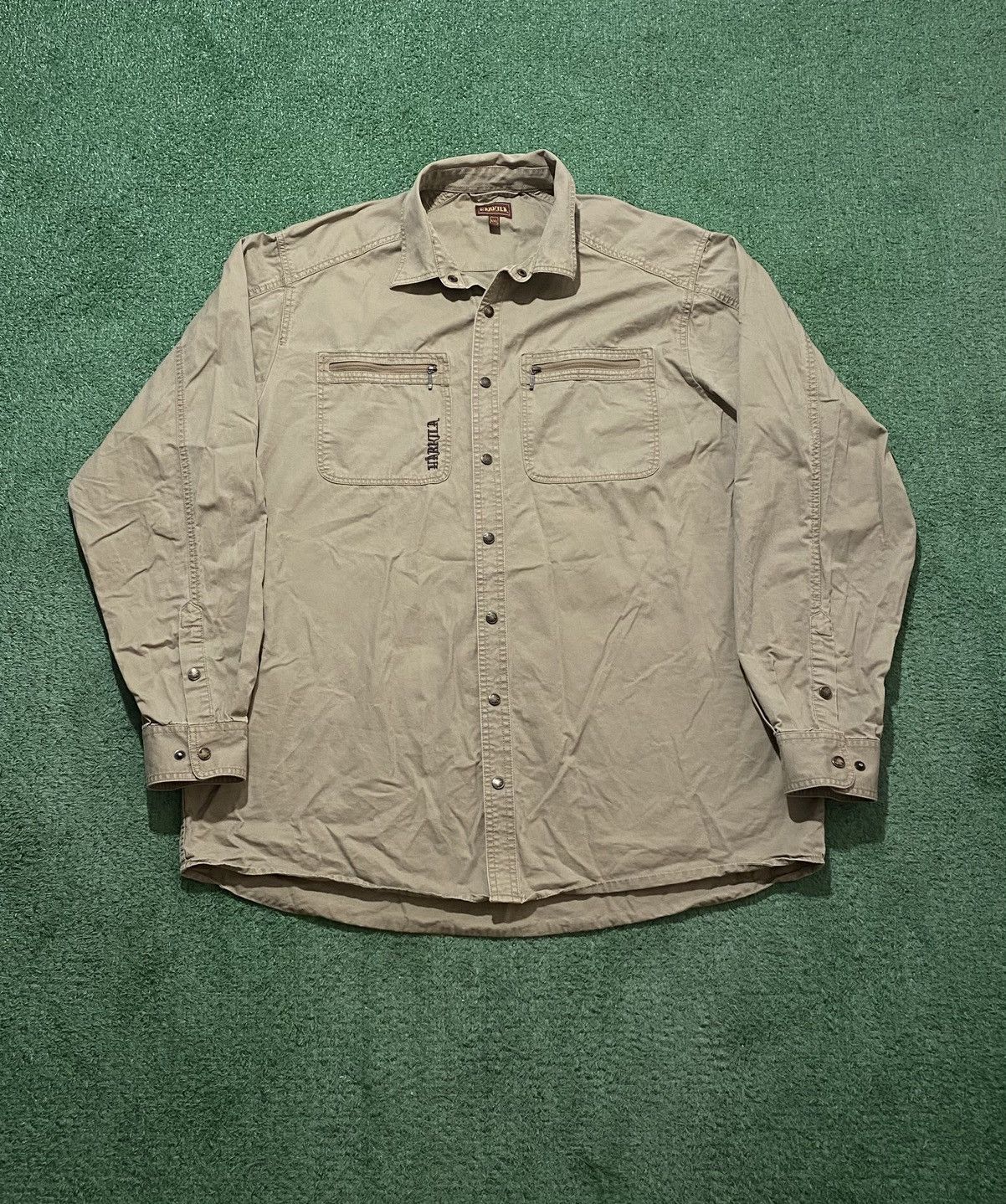 Vintage Harkila tee button up Size US XXL / EU 58 / 5 - 1 Thumbnail