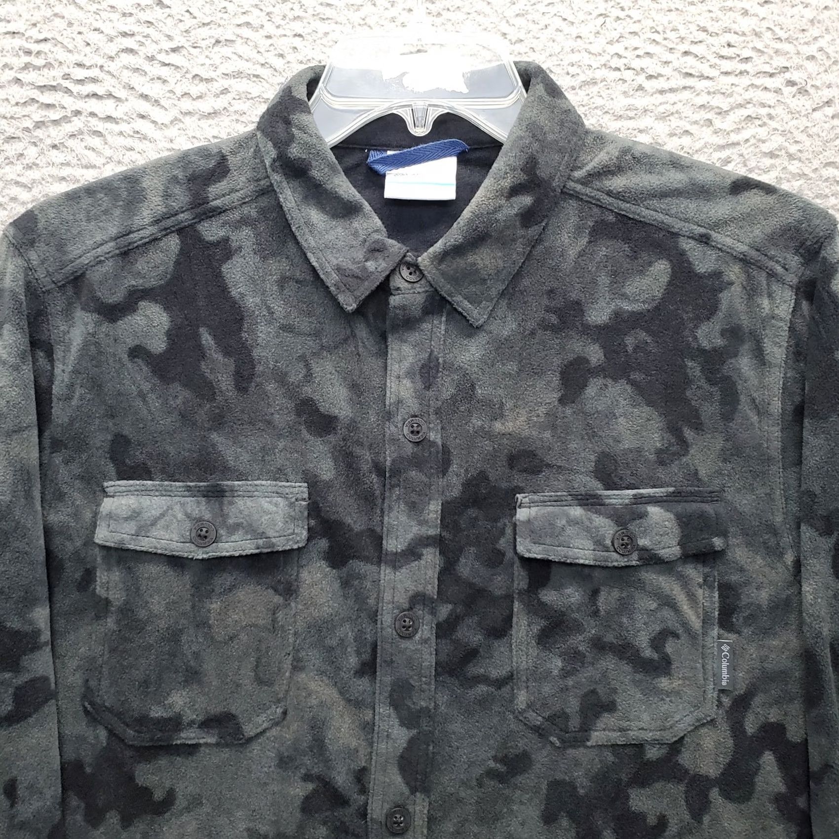 Vintage Columbia Fleece Shirt Mens M Multi Camouflage Collared Button-Up Flap Pockets Size US M / EU 48-50 / 2 - 7 Thumbnail