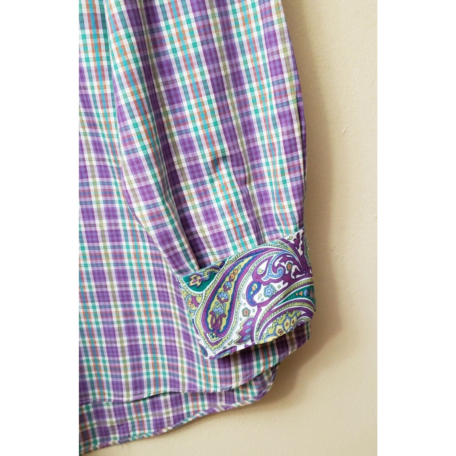 Alan Flusser Alan Flusser Button Front Floral Paisley XL 100% Cotton Size US XL / EU 56 / 4 - 4 Thumbnail