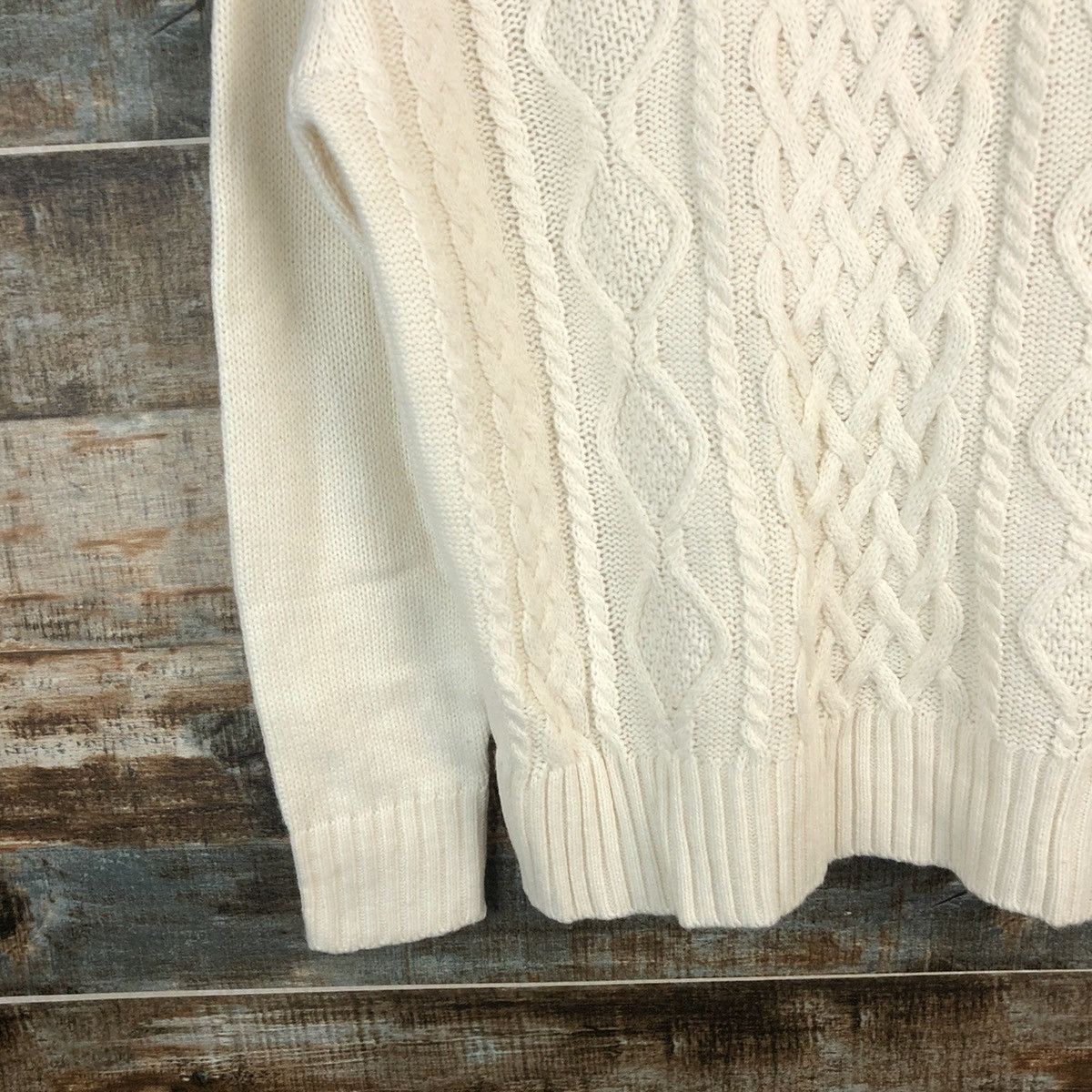 GU × Homespun Knitwear × Japanese Brand GU White Turtle Neck Knitwear #A1785 Size US M / EU 48-50 / 2 - 7 Thumbnail