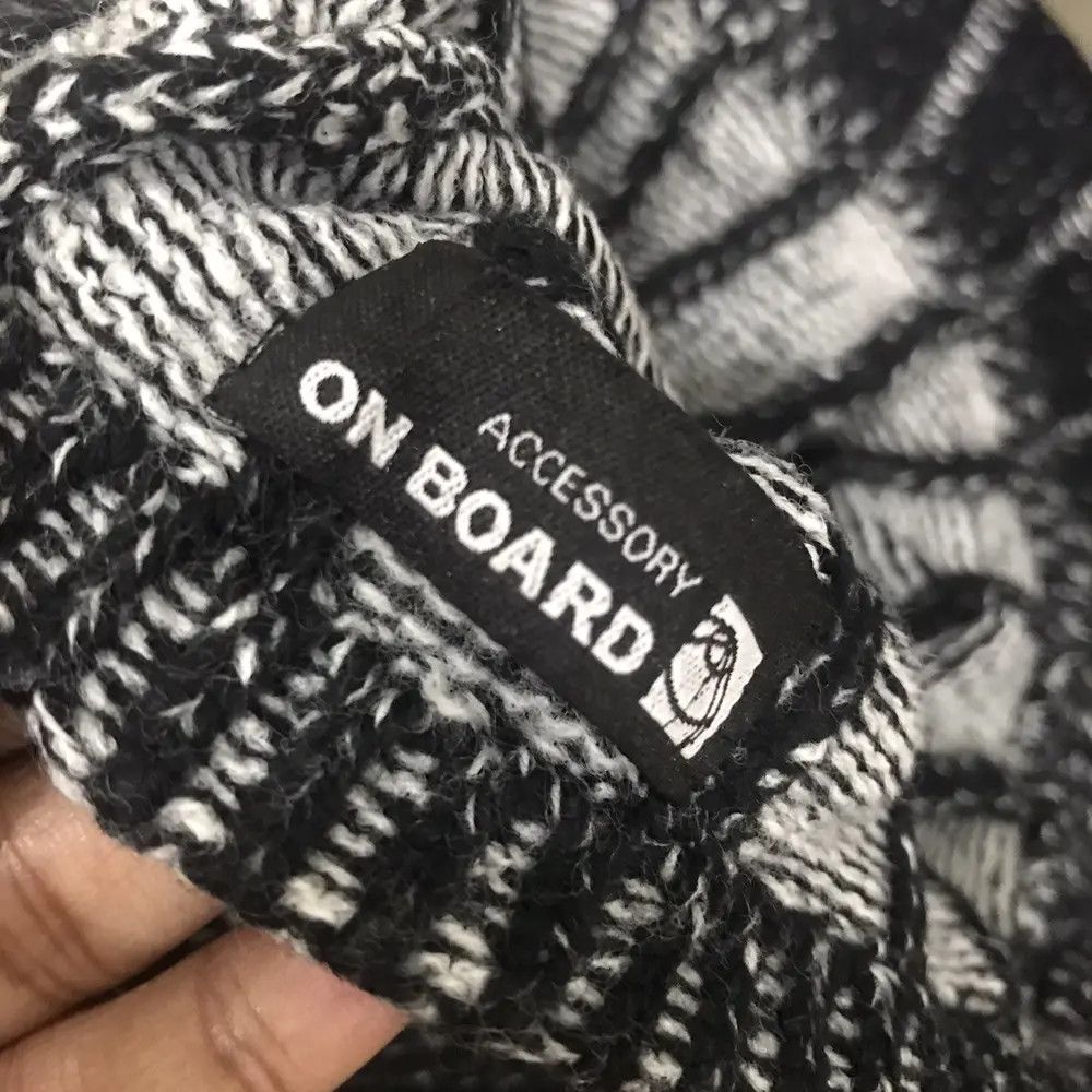 Japanese Brand × Vintage On Board Stripe Beanie Hat Size ONE SIZE - 5 Thumbnail