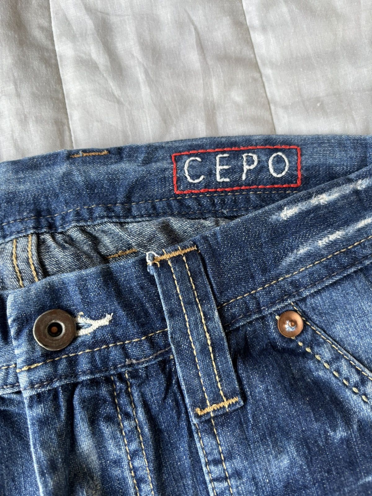 45rpm × Japanese Brand × Kapital Vintage Japanese Baggy Jeans 45rpm Style Cepo Work&Military Size US 30 / EU 46 - 11 Thumbnail
