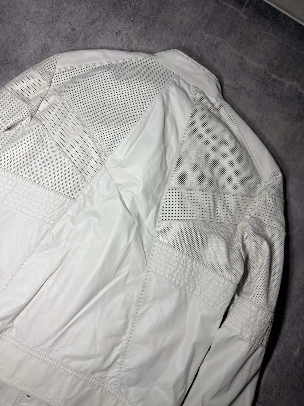 Gucci Gucci 2010 Nappa Leather Panelled Biker Jacket - IT54 Size US L / EU 52-54 / 3 - 7 Thumbnail