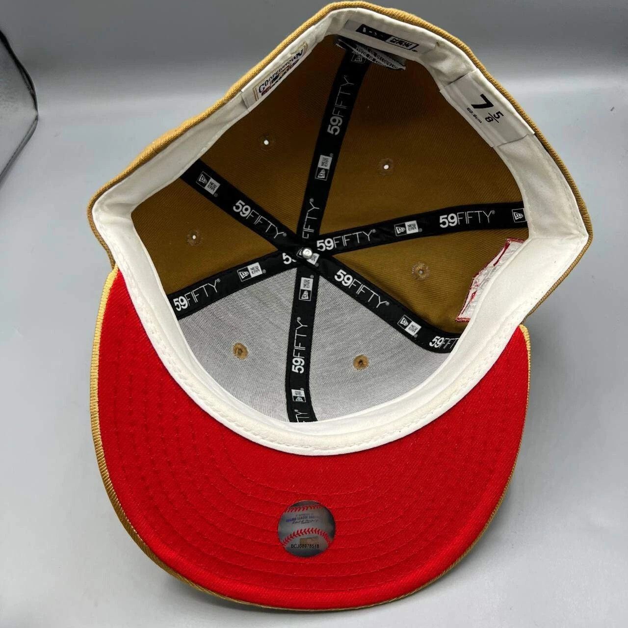 New Era Los Angeles LA Dodgers Hat Men 7 5/8 Brown MLB Fitted Cap Size ONE SIZE - 2 Thumbnail