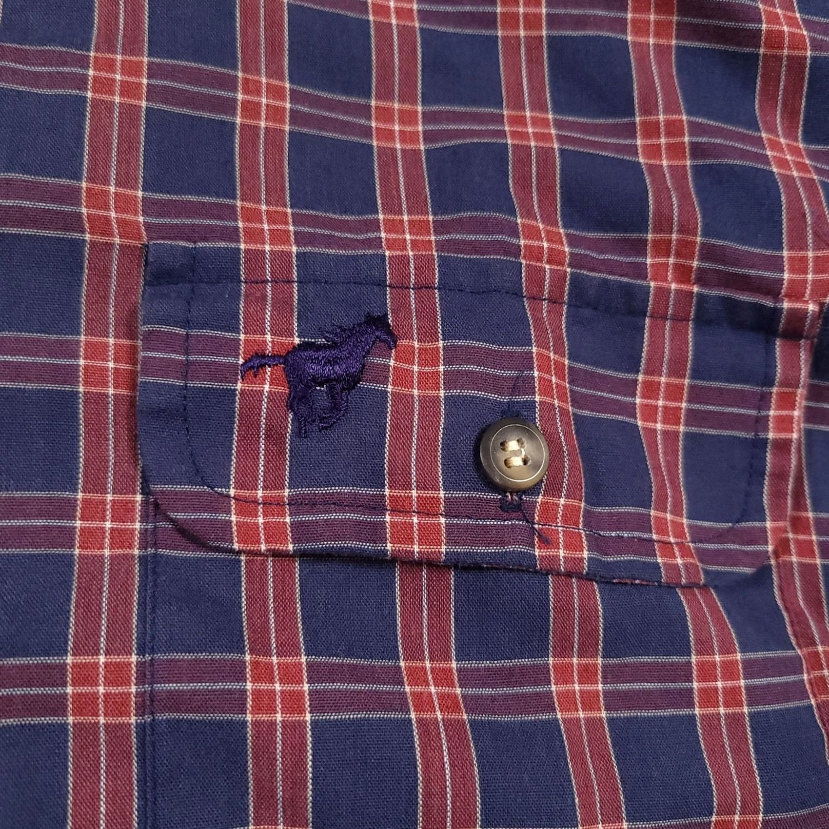 Wrangler Vintage Wrangler Short Sleeve Button Up Shirt Mens Large Single Needle Tailoring Size US L / EU 52-54 / 3 - 5 Thumbnail