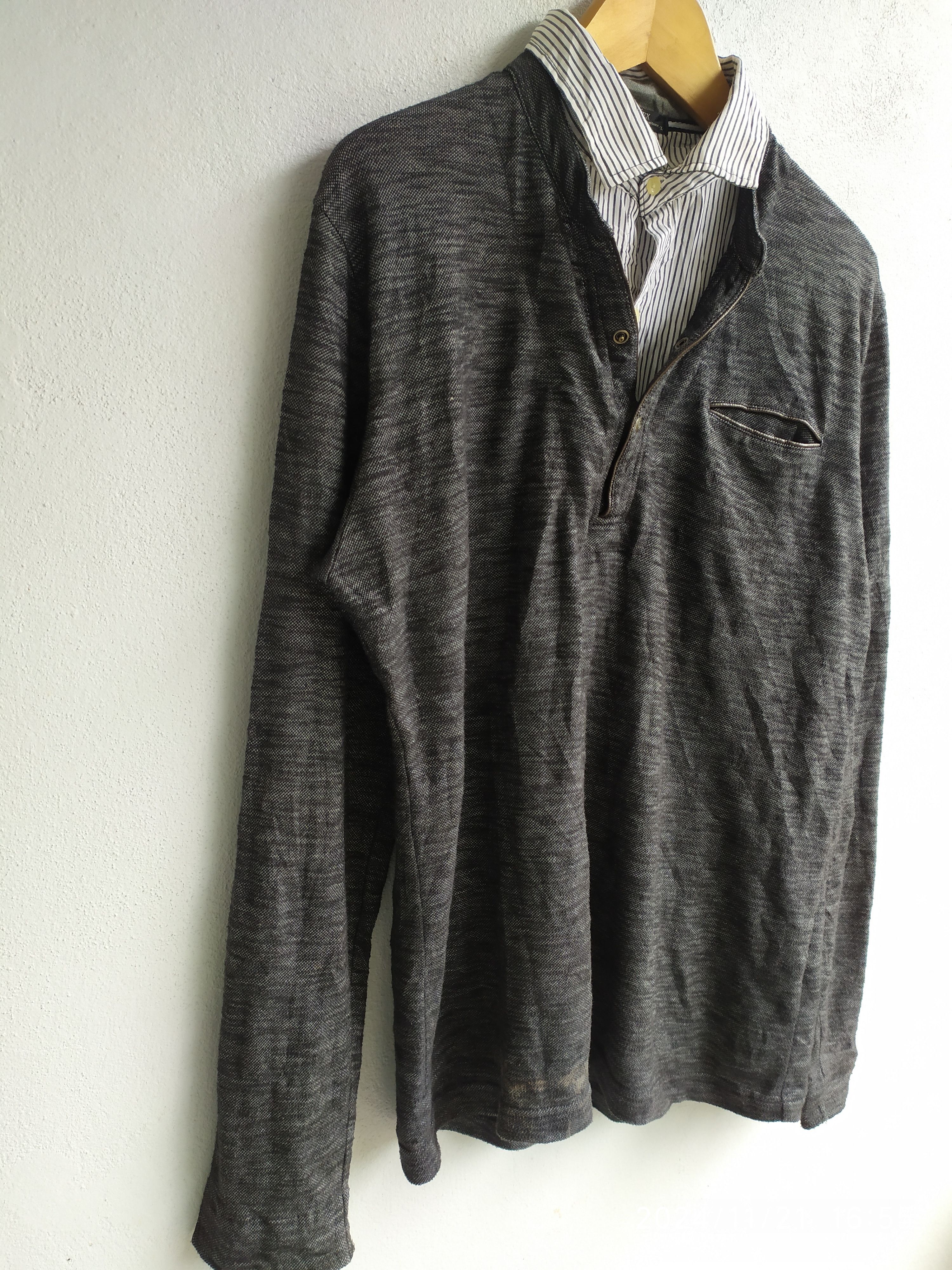 If Six Was Nine × Japanese Brand × Le Grande Bleu (L.G.B.) Gothic Long sleeve Mitex Double Layer Size US XL / EU 56 / 4 - 7 Thumbnail
