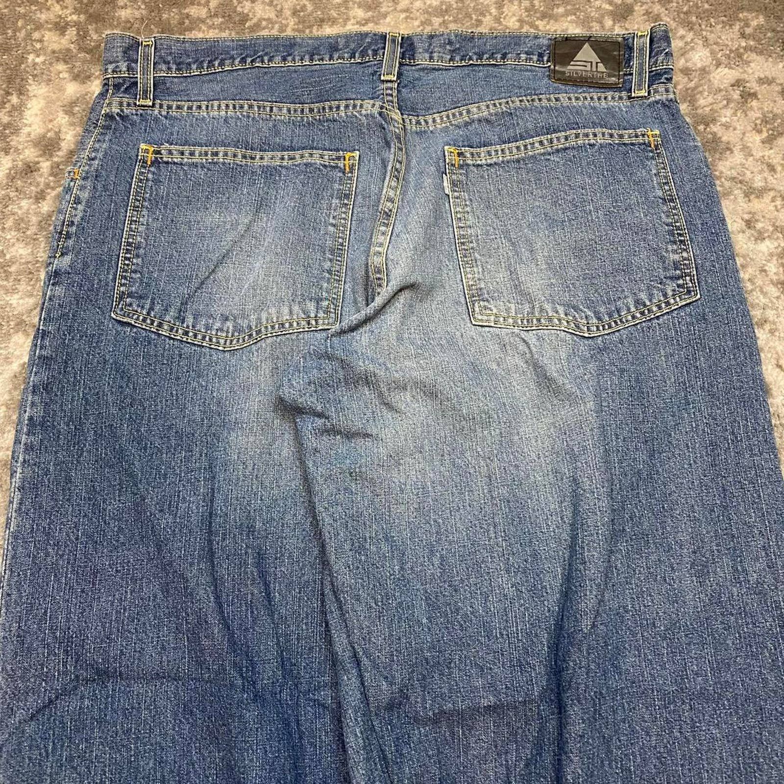 Levi's Crazy Vintage Y2K Levi's Silvertab Baggy Denim Jeans Skater Size US 38 / EU 54 - 5 Thumbnail