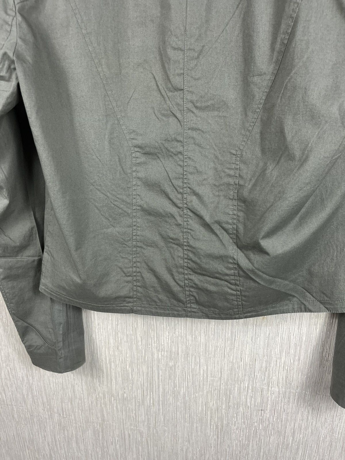 Helmut Lang × Vintage Helmut Lang moto biker cropped asymmetric zip draped jacket Size M / US 6-8 / IT 42-44 - 22 Thumbnail
