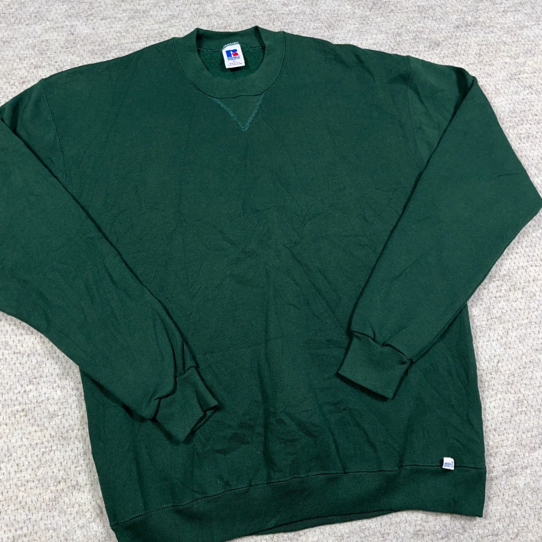 Russell Athletic VINTAGE Russell Sweatshirt Men XL Green Crewneck Pullover Size US XL / EU 56 / 4 - 6 Thumbnail