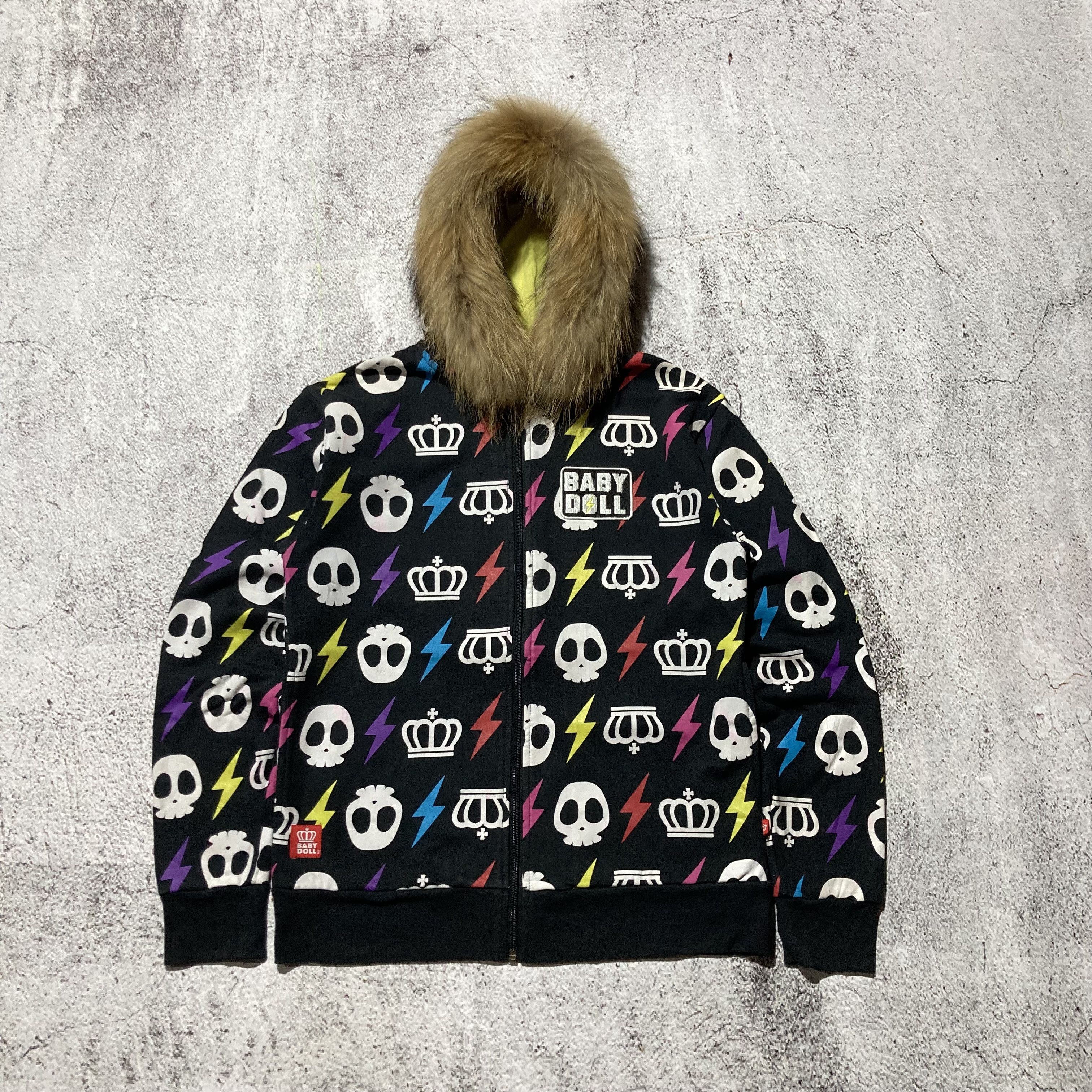 トップス 00s goa fur hoodie knit japanese label Japanese Brand 2000's Over Fur Hoodie HBA LGB Style | Grailed