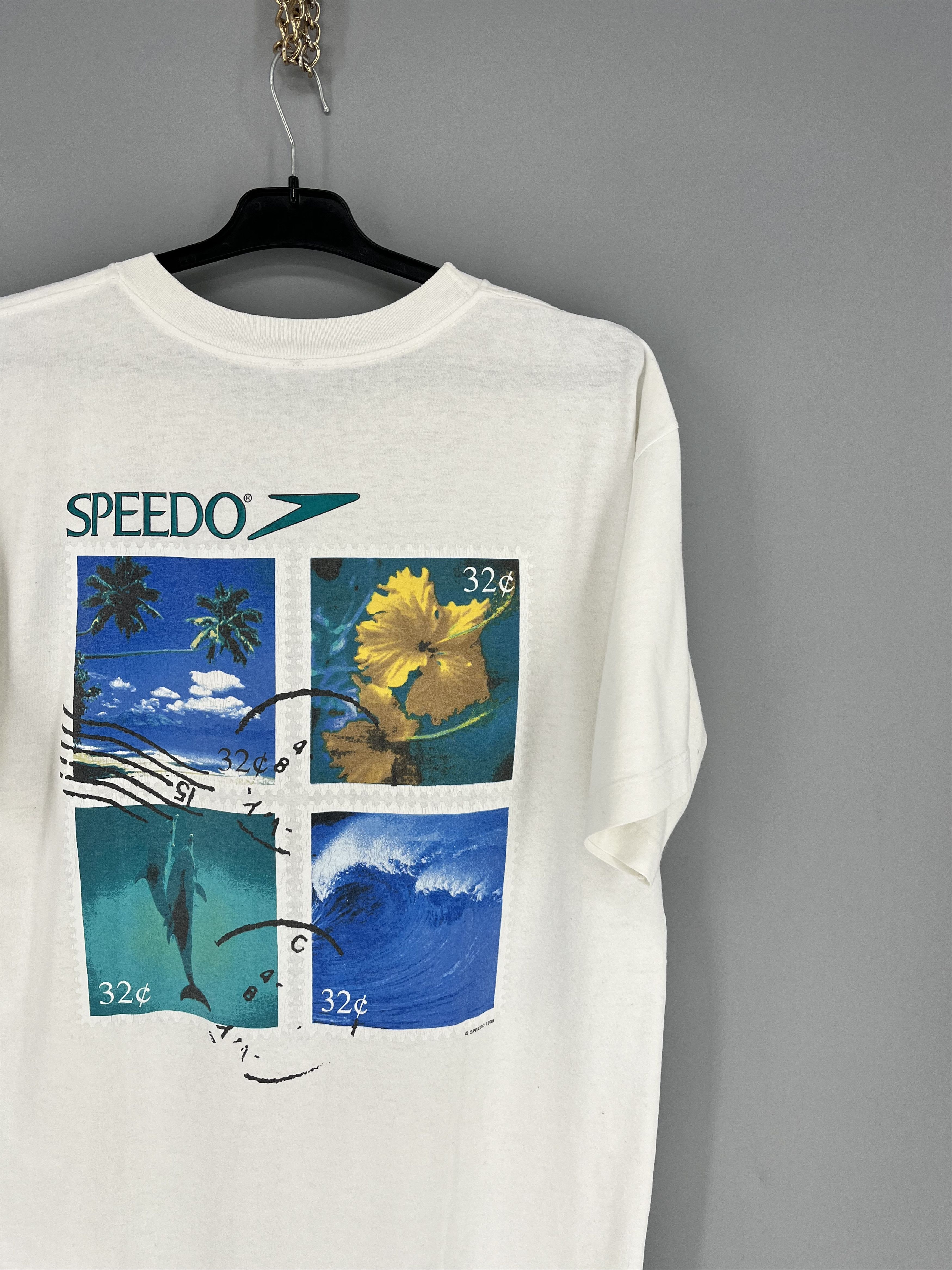 Speedo T shirt Vintage Speedo 1999 L Timbre Nature Dauphin Size US L / EU 52-54 / 3 - 15 Thumbnail