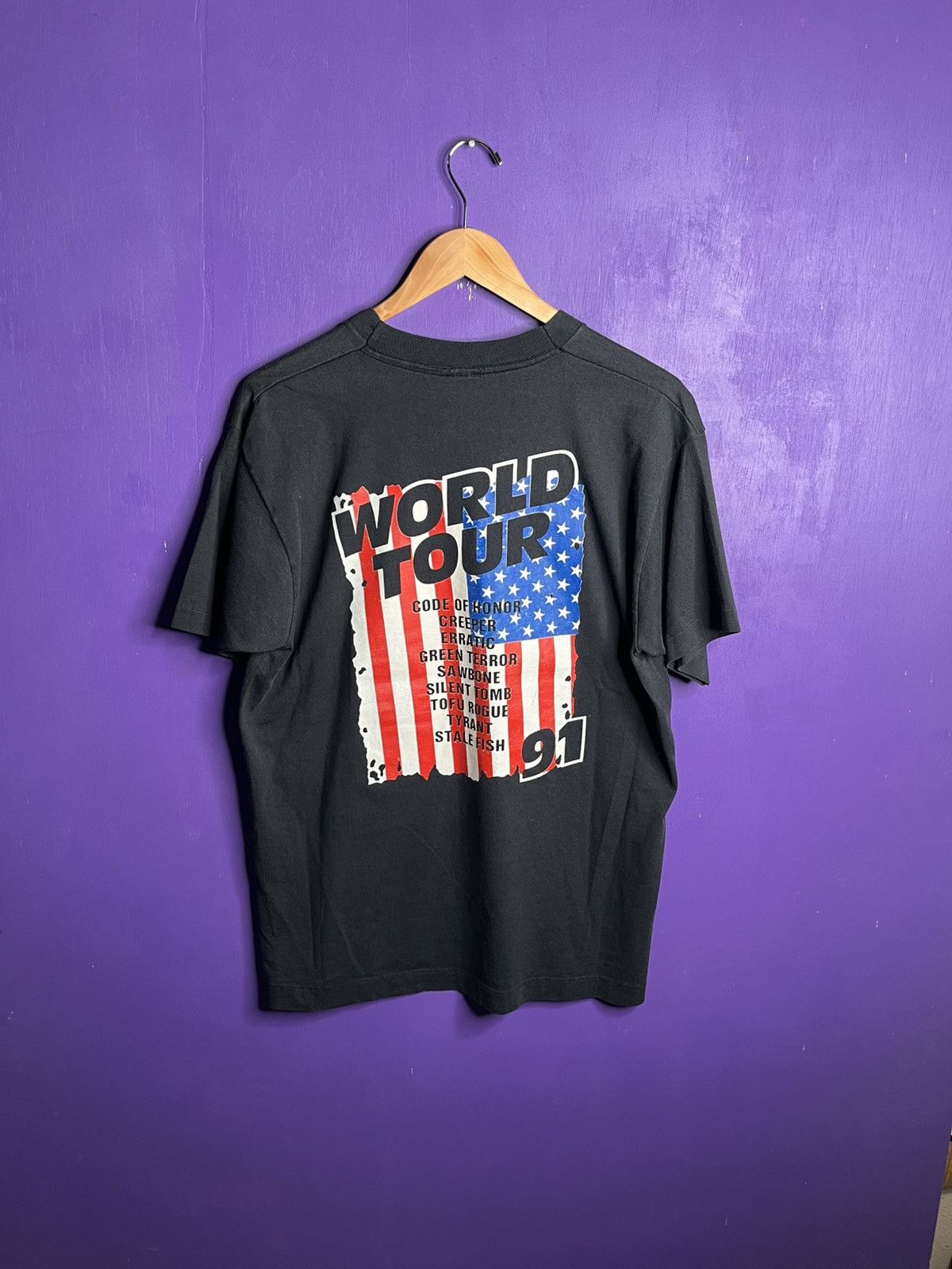 Band Tees × Vintage Vintage 1991 Mega music mania III tour t-shirt Size US L / EU 52-54 / 3 - 2 Thumbnail