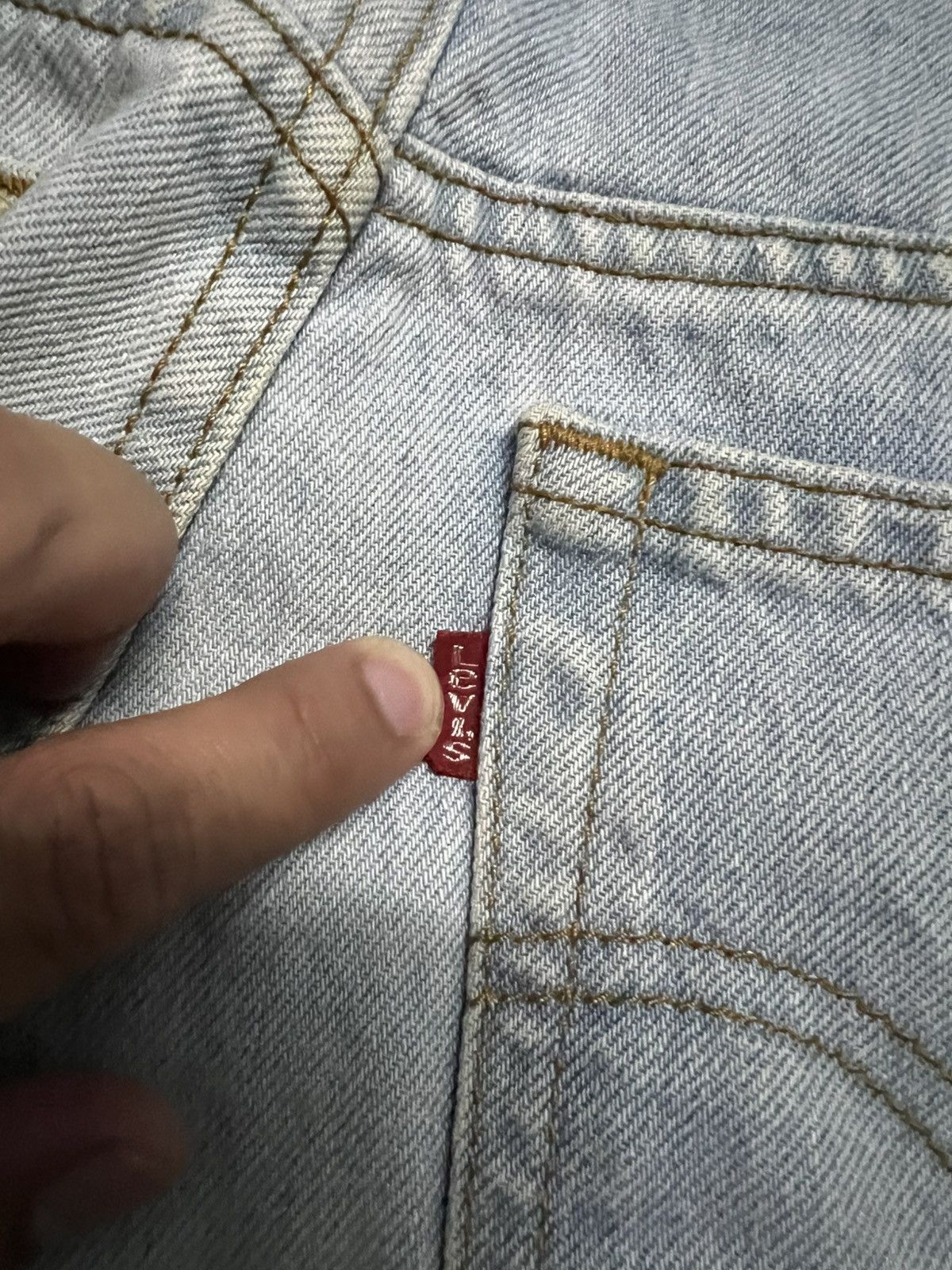 Jean × Levi's × Levi's Vintage Clothing 💥Baggy💥90’s Levis 515 Stone Wash Jean Size US 31 - 18 Thumbnail