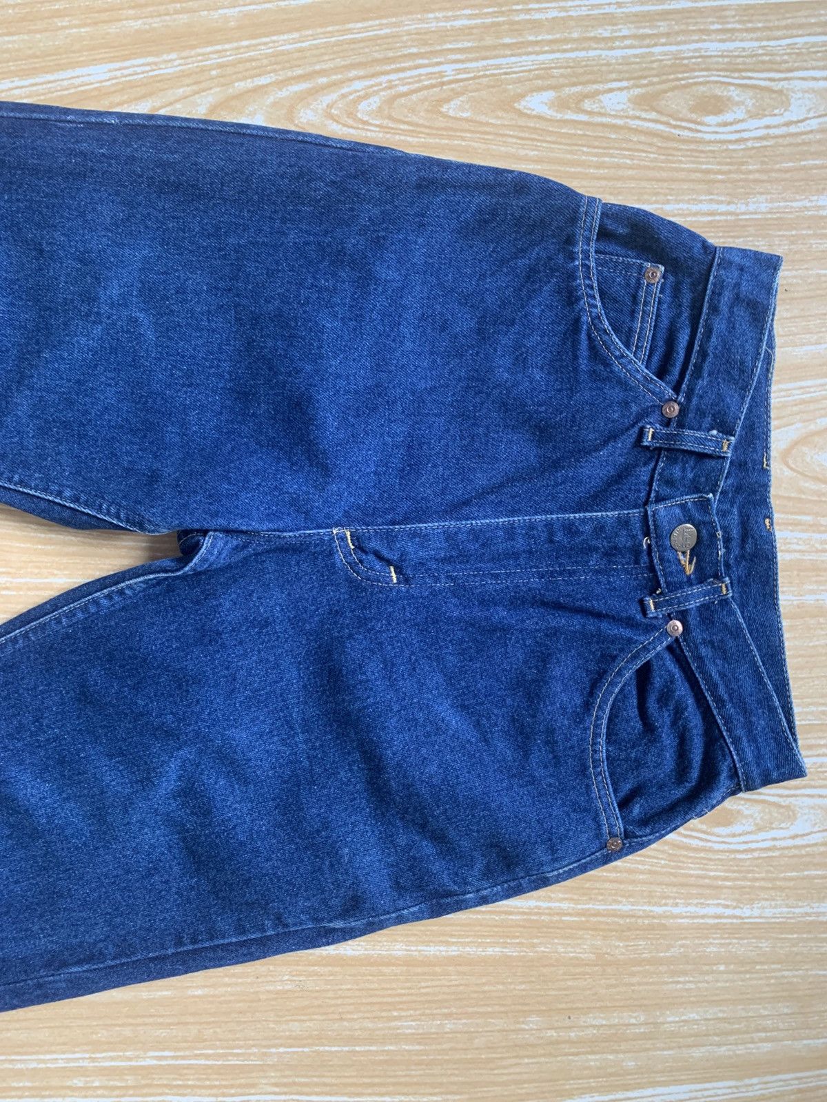 Lee × Vintage Rare!! Vintage 80s Lee Talon42 Zipper Made In USA Denim Pant Size 24" / US 00 / IT 34 - 8 Thumbnail