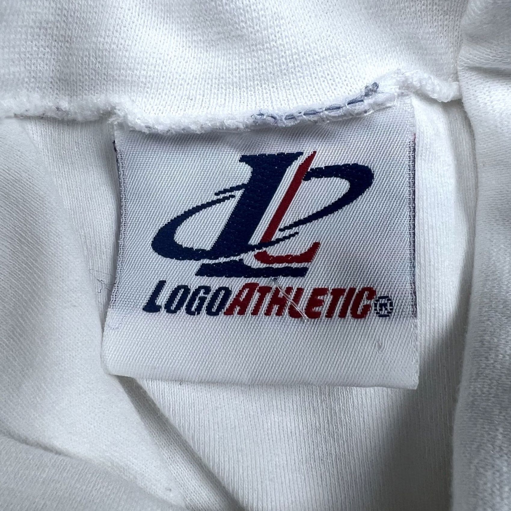 Logo Athletic VINTAGE Chicago Bears Turtleneck T-Shirt Logo Athletics Large Embroidered USA White 100% Cotton Mens L 90s NFL Size US L / EU 52-54 / 3 - 2 Thumbnail