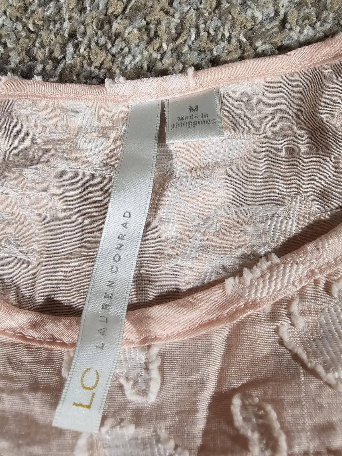 Other LC Lauren Conrad Medium Pink Orange Sleeveless Blouse Size M / US 6-8 / IT 42-44 - 2 Thumbnail