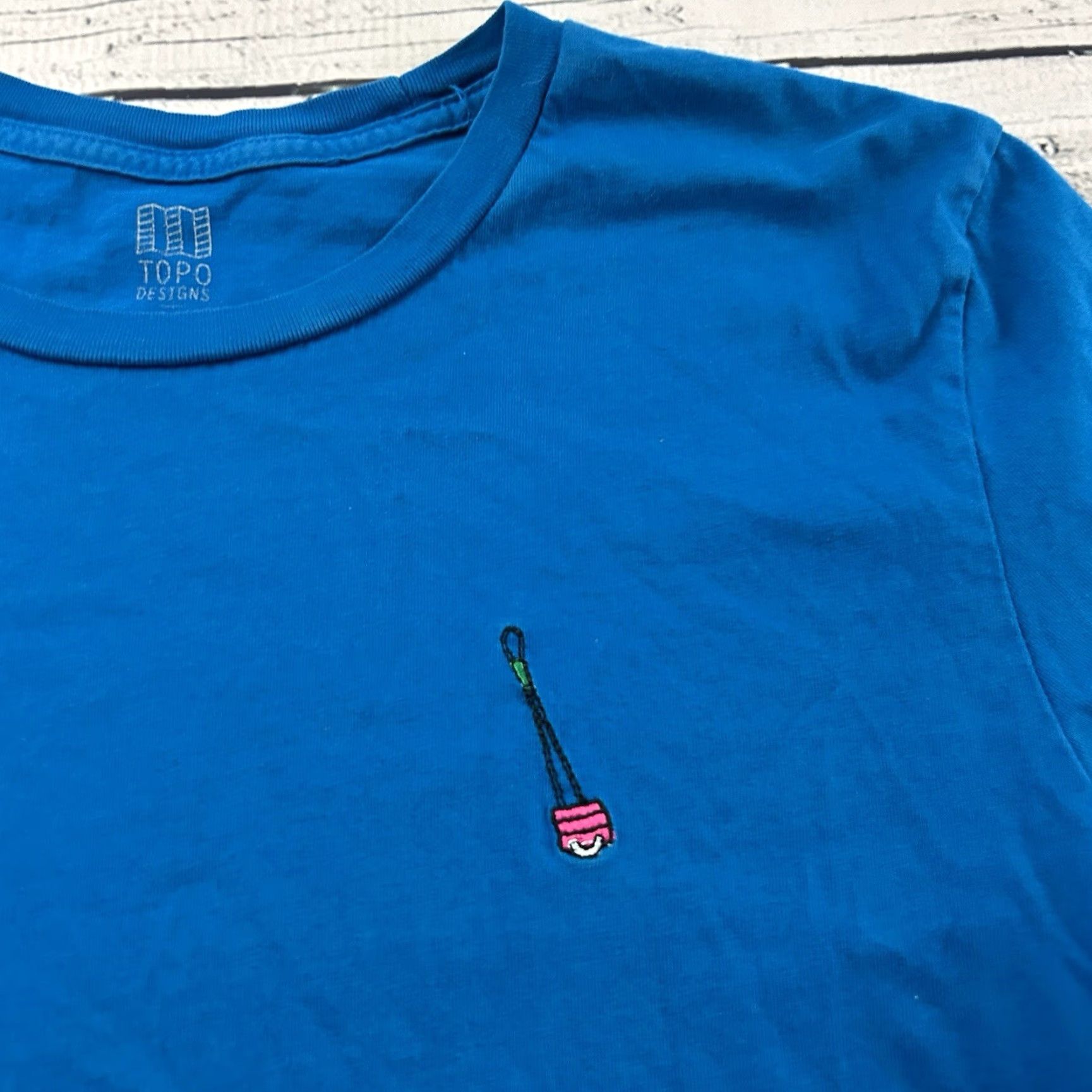Topo Designs Topo Designs Short Sleeve T Shirt Men M Blue Made For Anywhere On Your Map Size US M / EU 48-50 / 2 - 2 Thumbnail