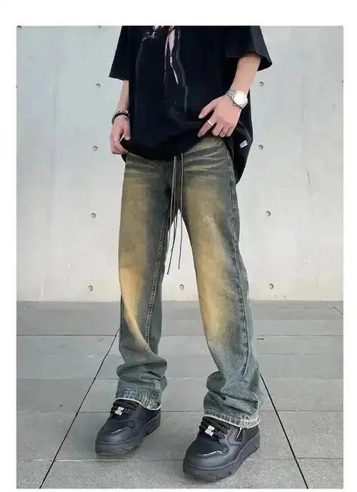 Japanese Brand VIBE Y2K Flared Baggy Jeans Men Size US 30 / EU 46 - 7 Thumbnail