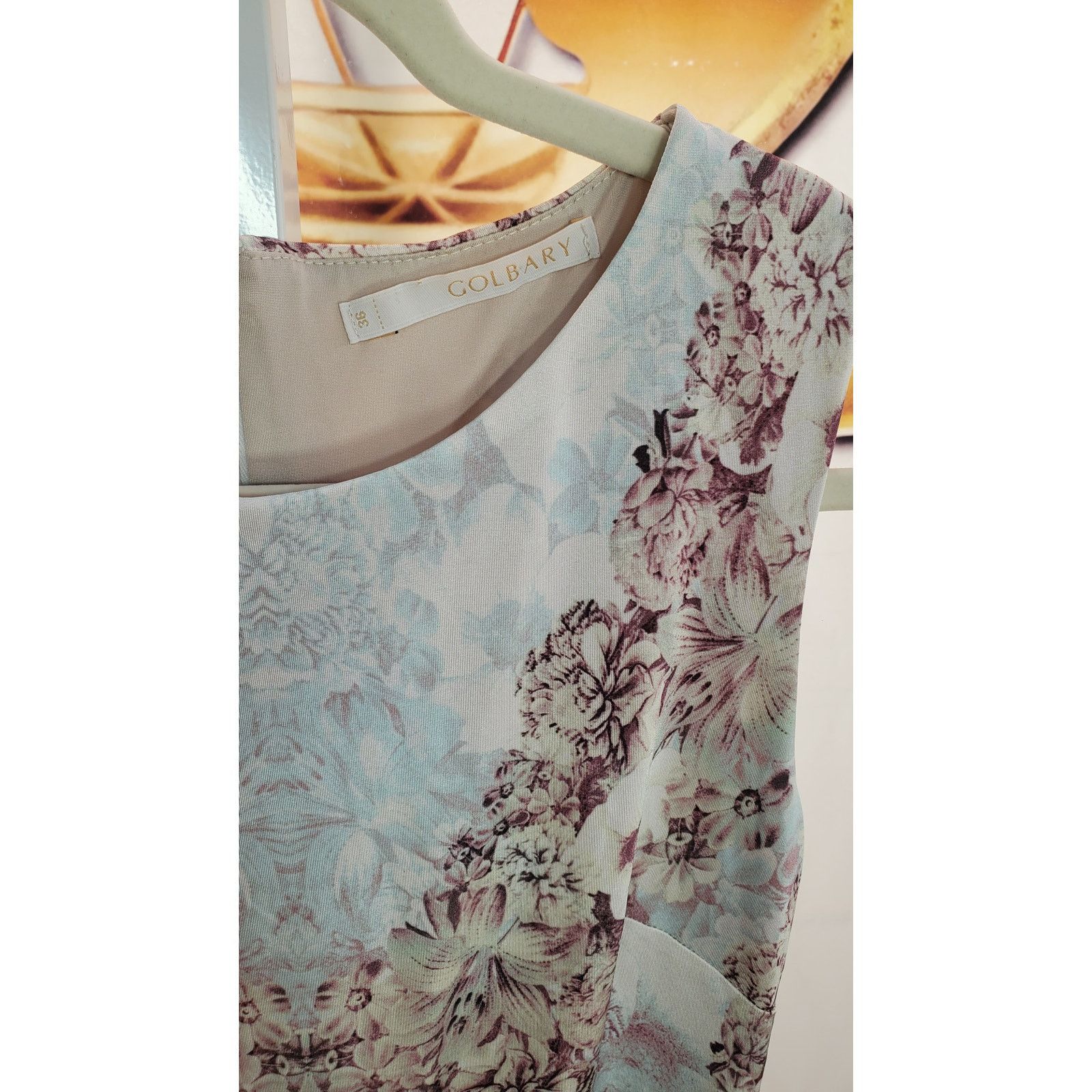 Other Golbary Pastel Floral Sleeveless Sheath Dress Lined Size 36 Size S / US 4 / IT 40 - 5 Thumbnail