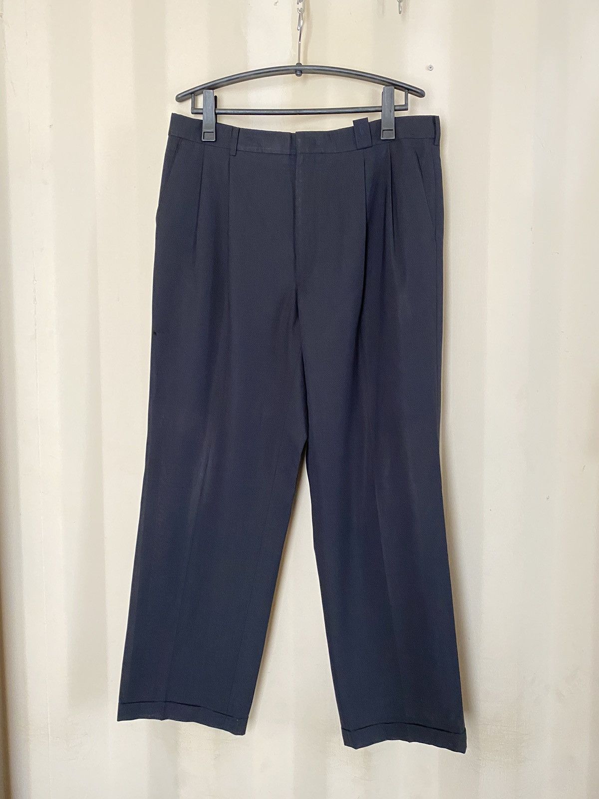 Yves Saint Laurent YVES SAINT LAURENT YSL Men Black Formal Trousers Pants Size US 37 - 2 Thumbnail