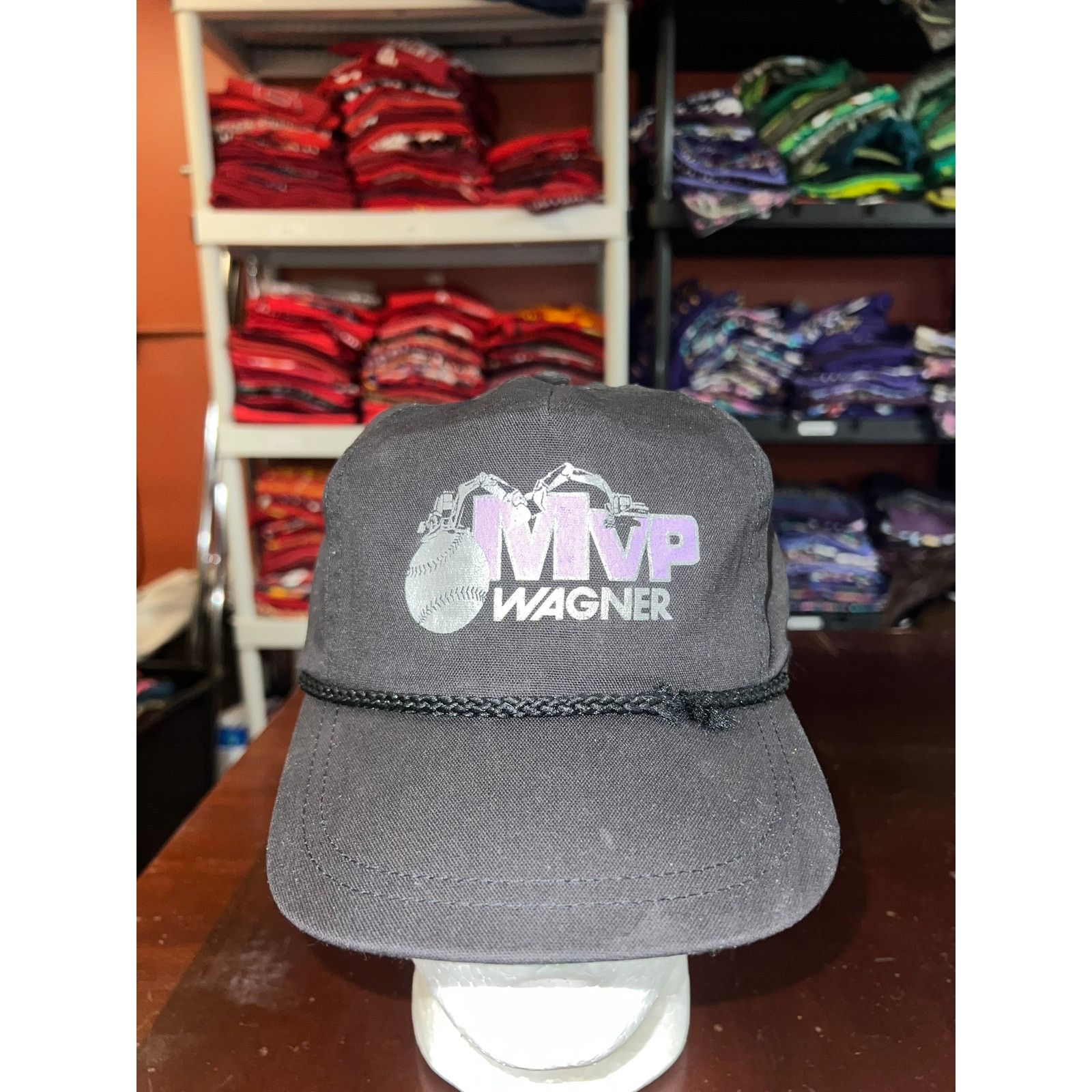 Vintage Vintage MVP Wagner Hat Roper Strapback Cap Headwear WORN Size ONE SIZE - 1 Thumbnail