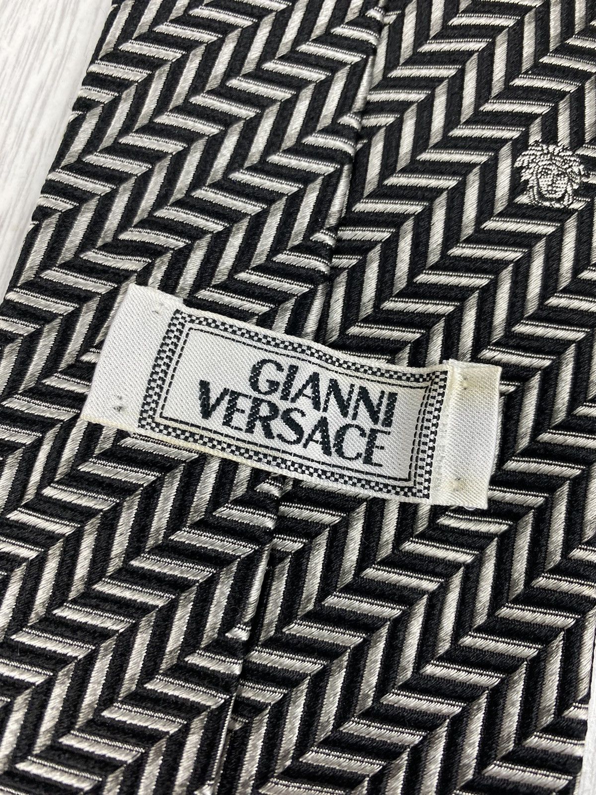 Versace Vintage Gianni Versace Silk Tie Medusa Print Made in Italy Size ONE SIZE - 5 Thumbnail
