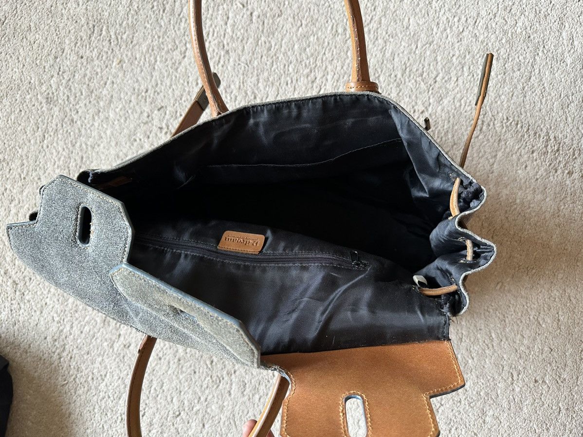 Japanese Brand 1990s Japan Made D-Dream Denim Distressed Birkin Bag Size ONE SIZE - 10 Thumbnail