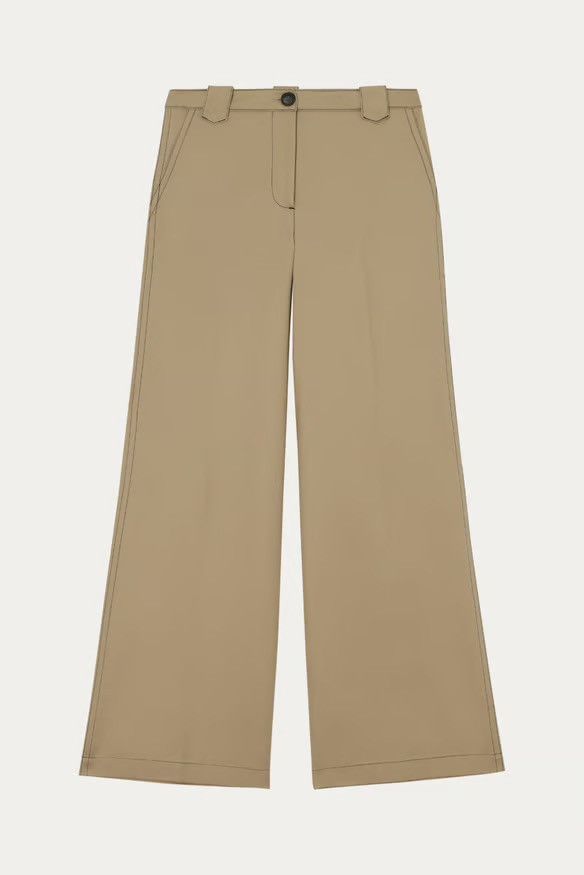 ba&sh Ba&sh wide leg beige dove trousers Size 28" / US 6 / IT 42 - 3 Thumbnail