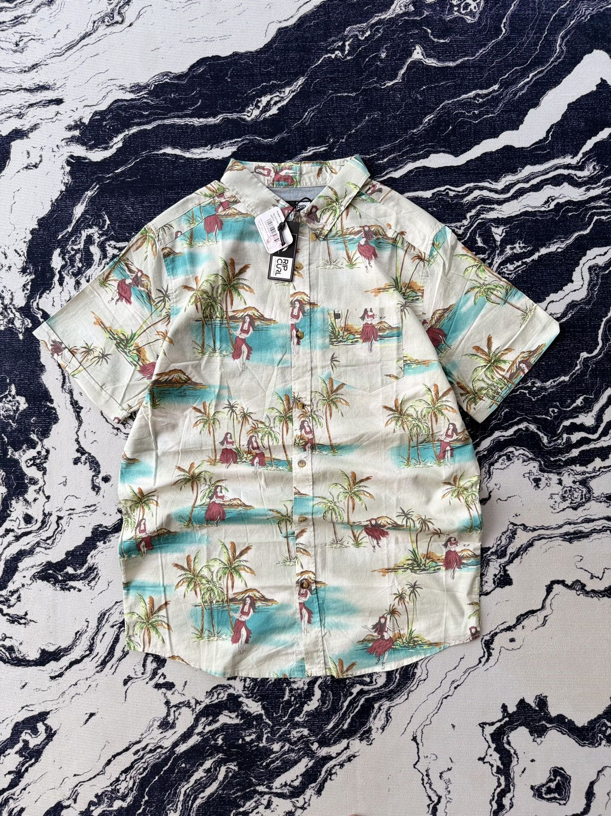 Ripcurl × Vintage Ripcurl palm paradise shirt Size US L / EU 52-54 / 3 - 1 Thumbnail