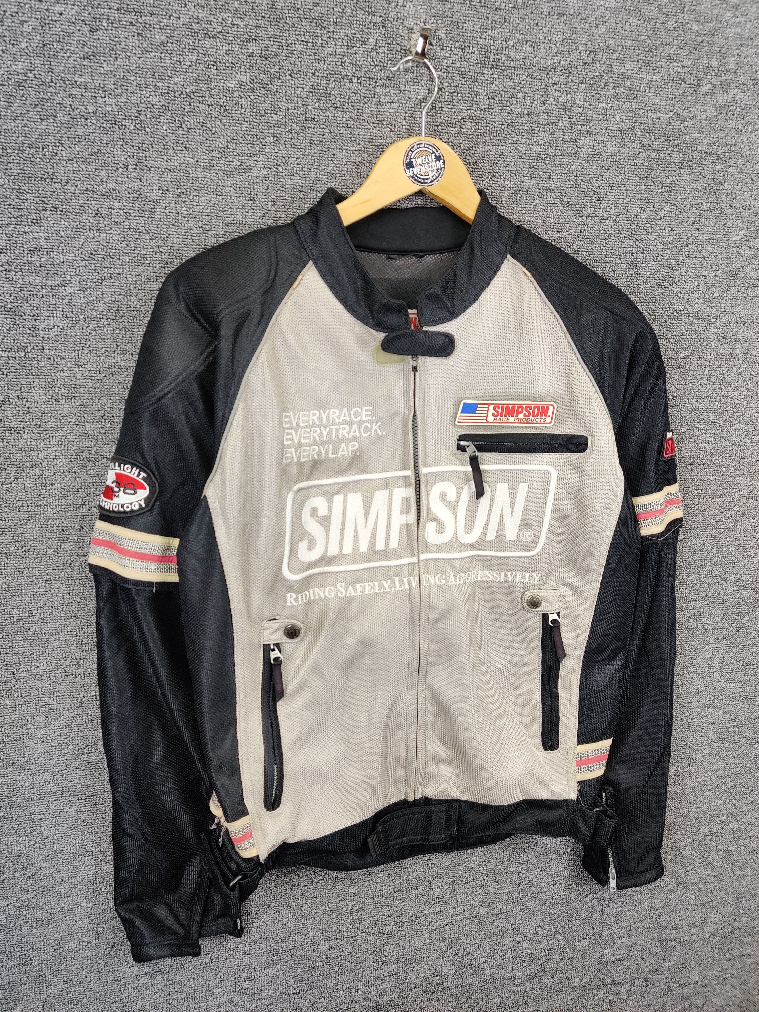Vintage Vintage Simpson Racing Bikers Motorcycle Jacket Size US L / EU 52-54 / 3 - 5 Thumbnail